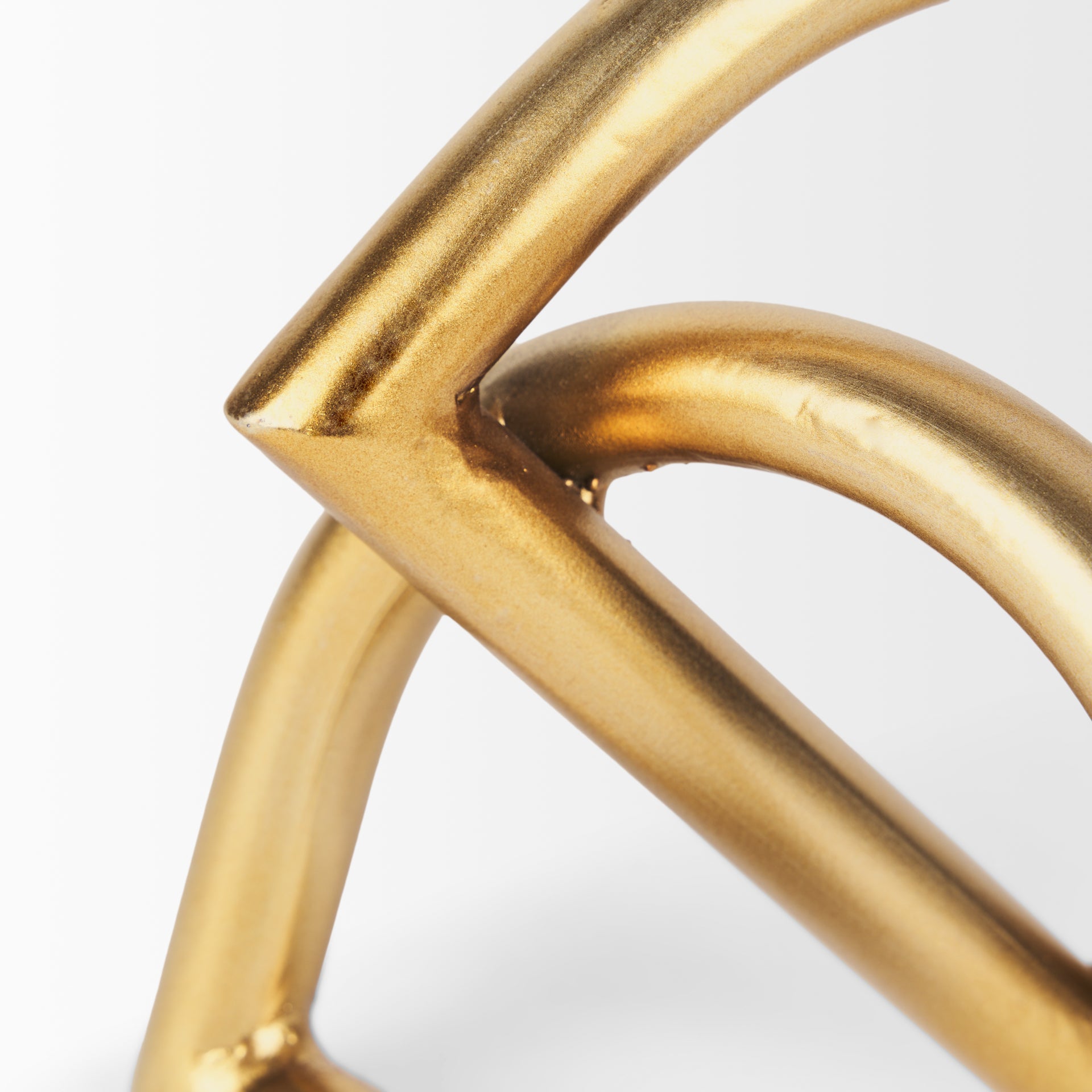 Locke Small Matte Gold Metal Decorative Object - Central Designs