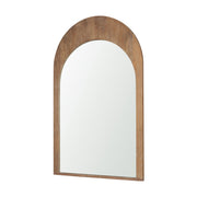 Celeste Light Brown Wood Medium Arched Mirror - Central Designs