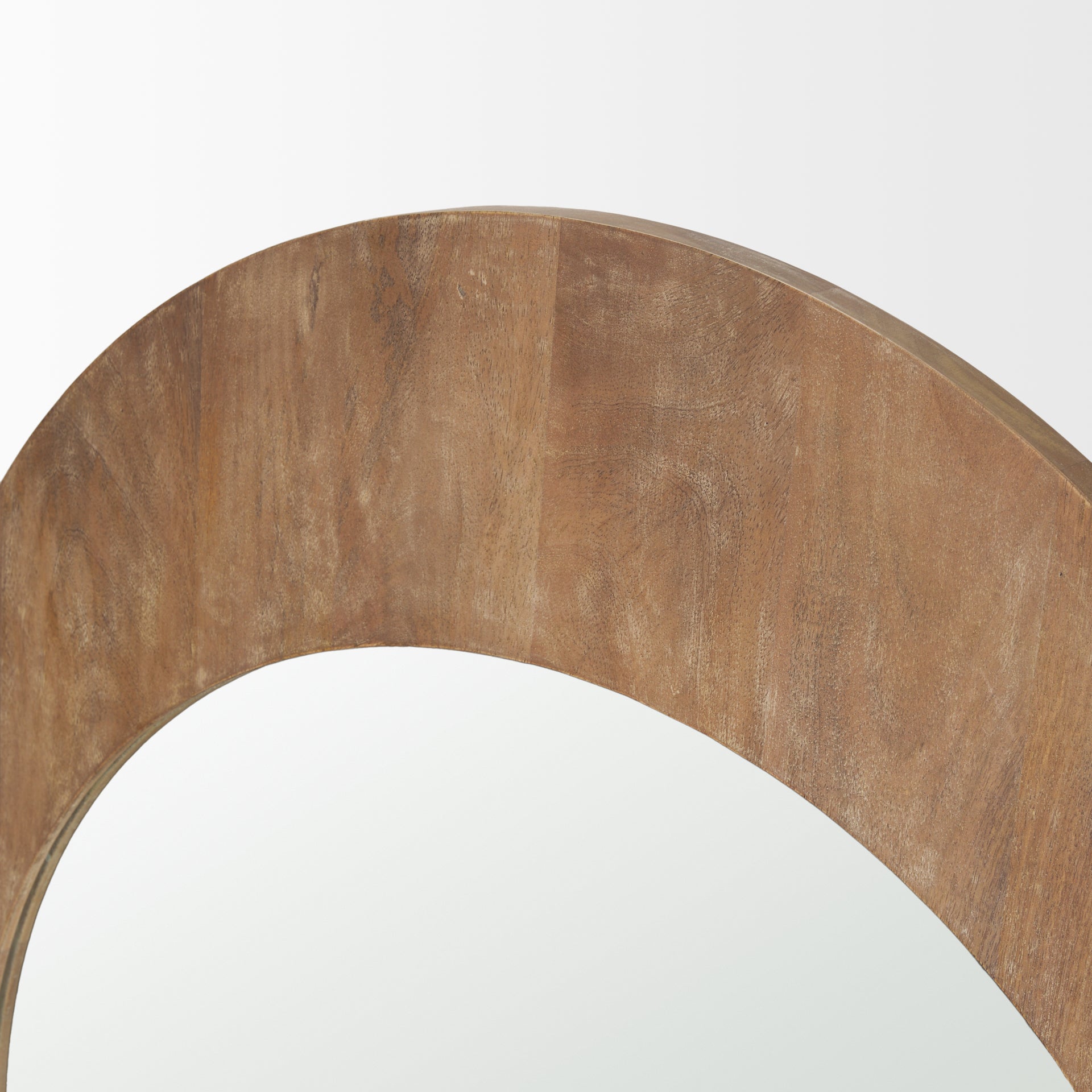 Celeste Light Brown Wood Medium Arched Mirror - Central Designs