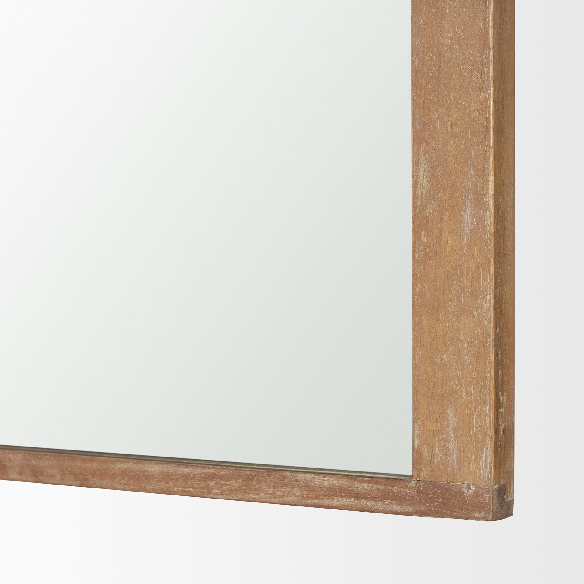 Celeste Light Brown Wood Medium Arched Mirror - Central Designs