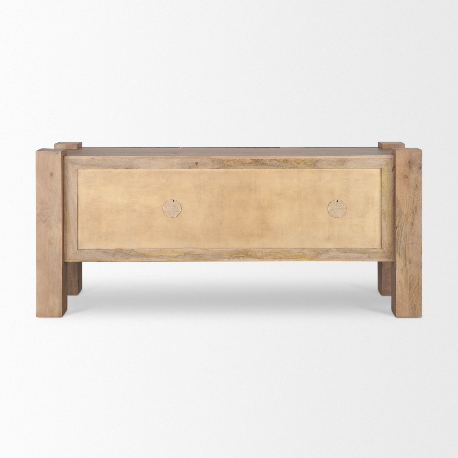 Beth Light Brown Wood w/ 3 Doors Sideboard - Central Designs