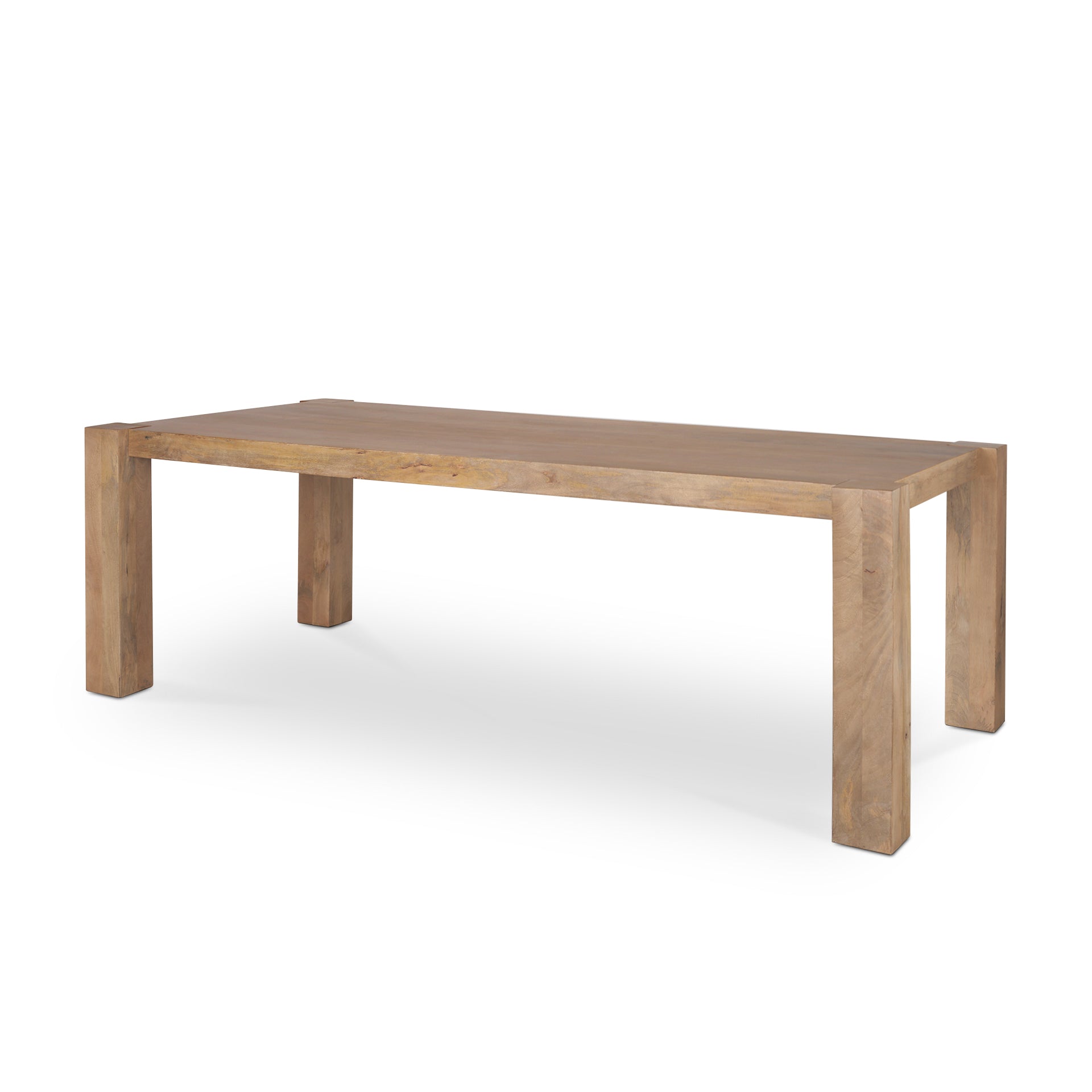 Beth Light Brown Wood Rectangular Dining Table - Central Designs