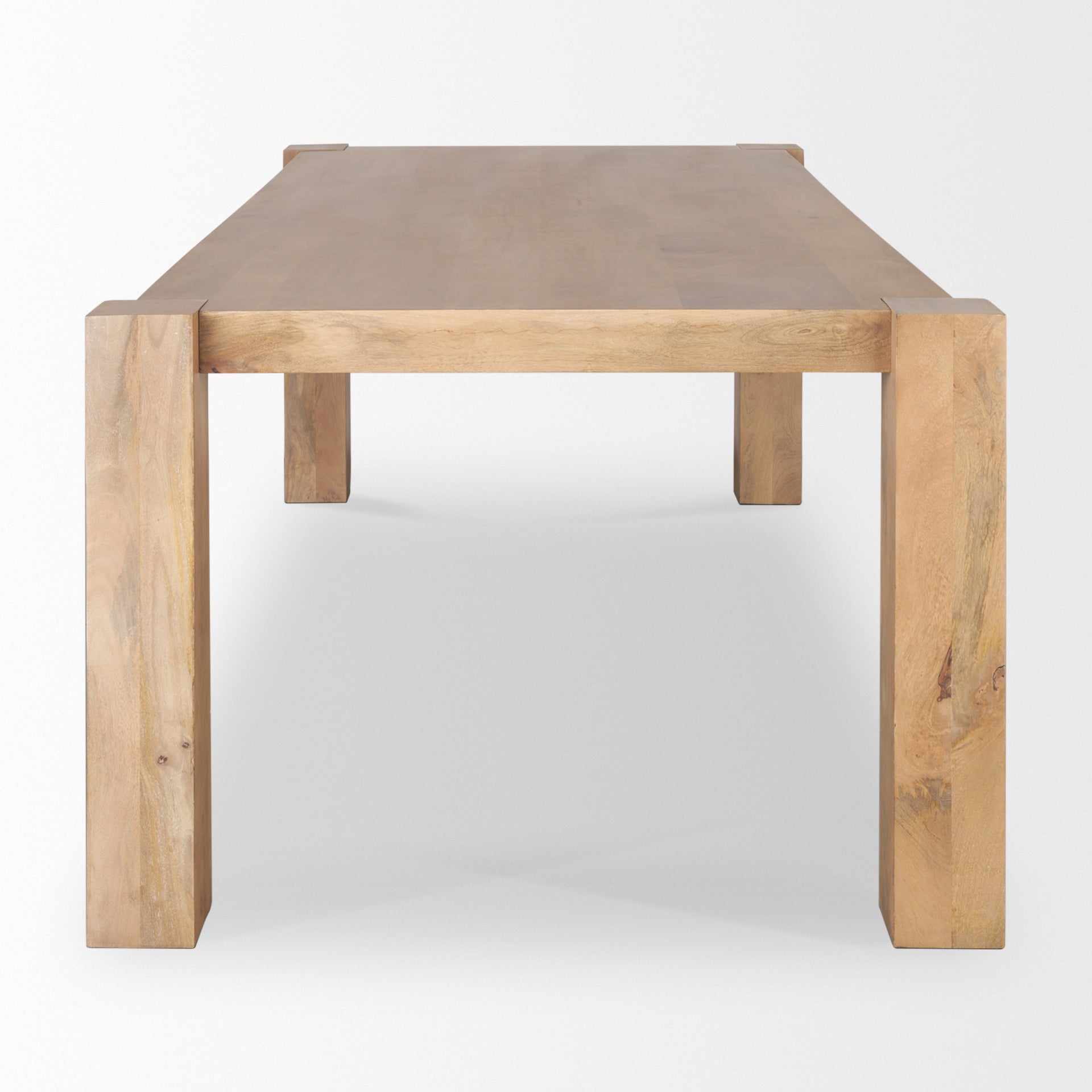 Beth Light Brown Wood Rectangular Dining Table - Central Designs