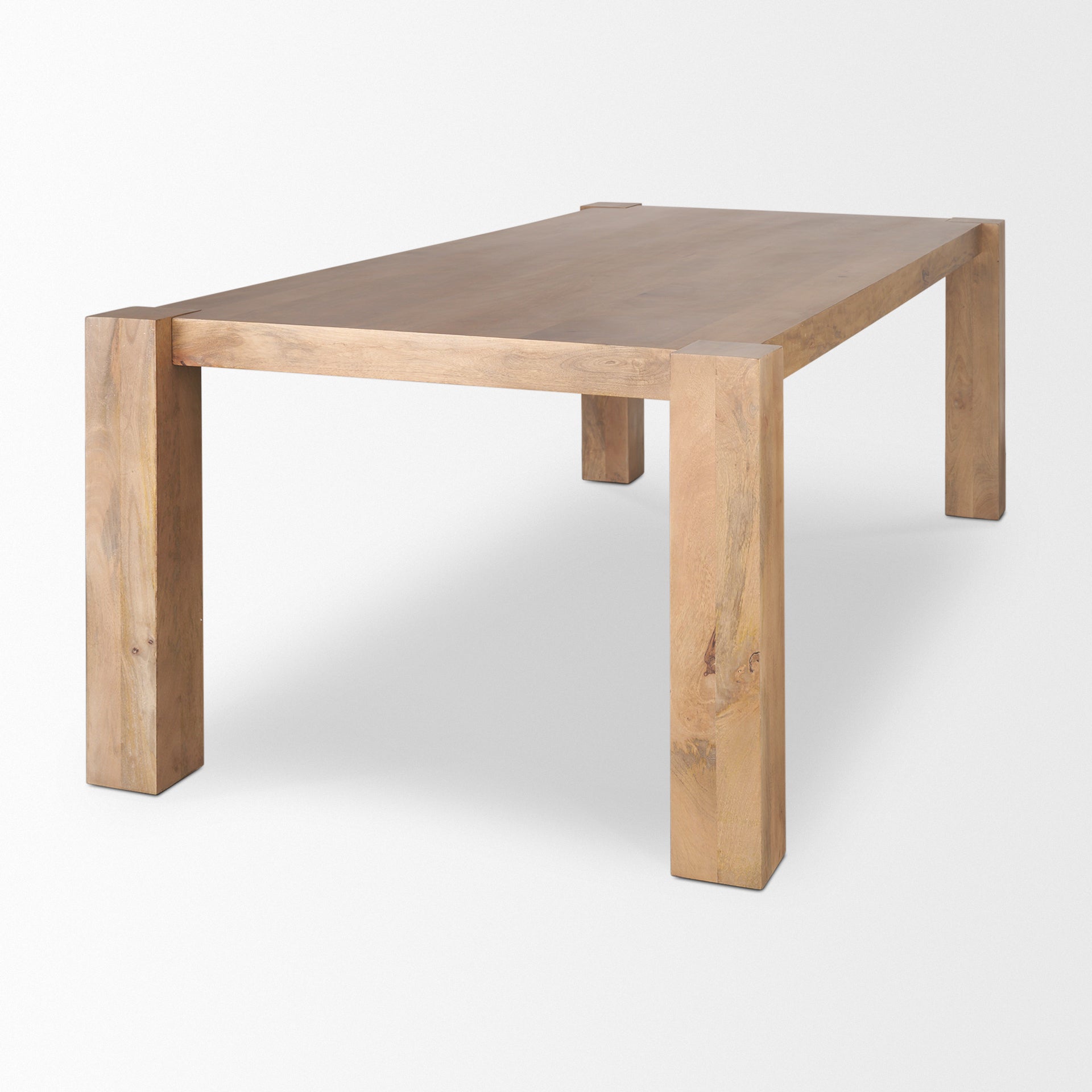 Beth Light Brown Wood Rectangular Dining Table - Central Designs