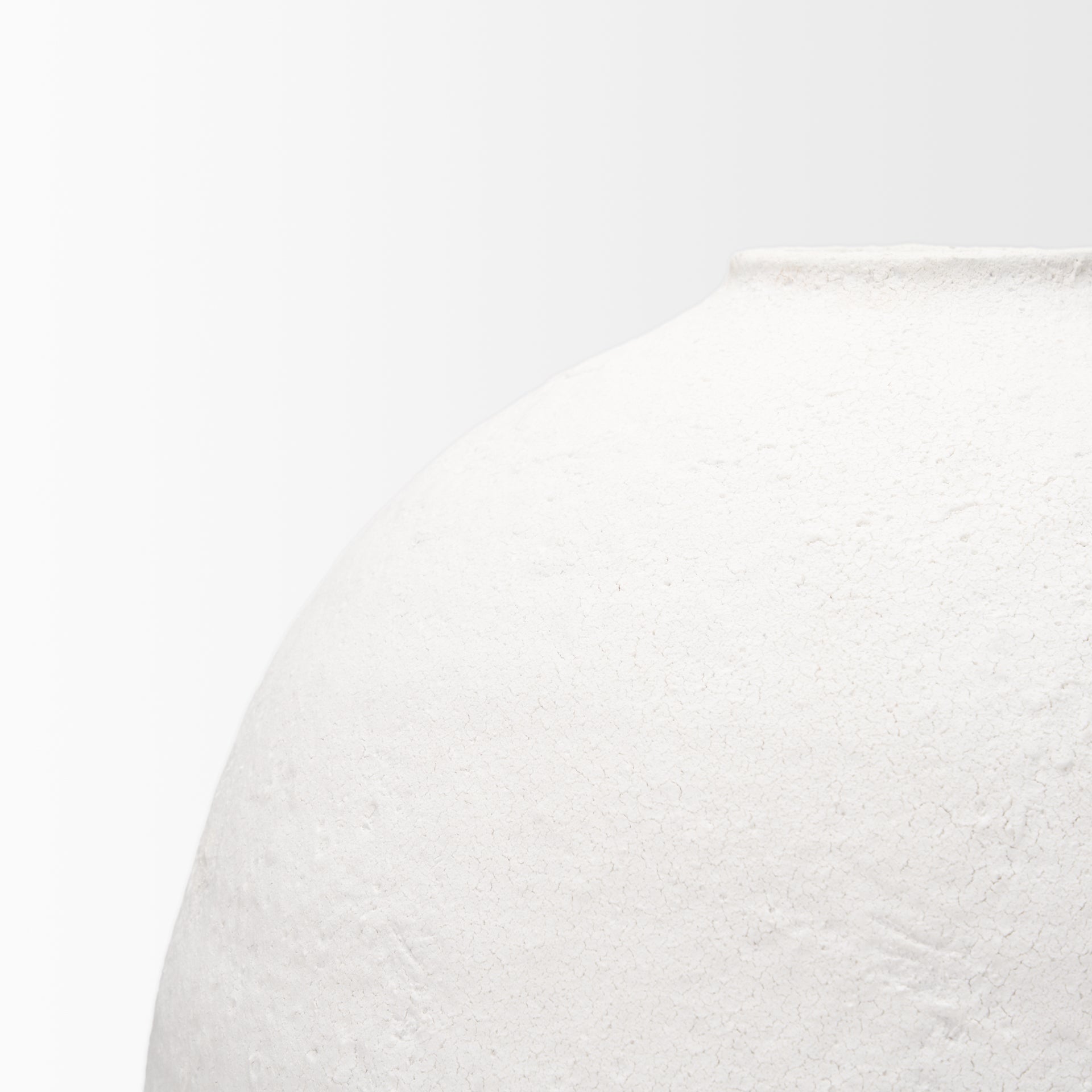 Karakum II Large White Textured Ceramic Vase - Central Designs