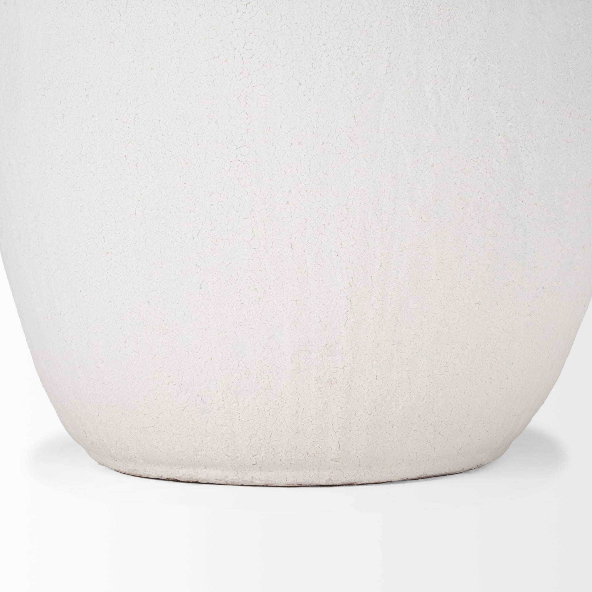 Karakum II Large White Textured Ceramic Vase - Central Designs