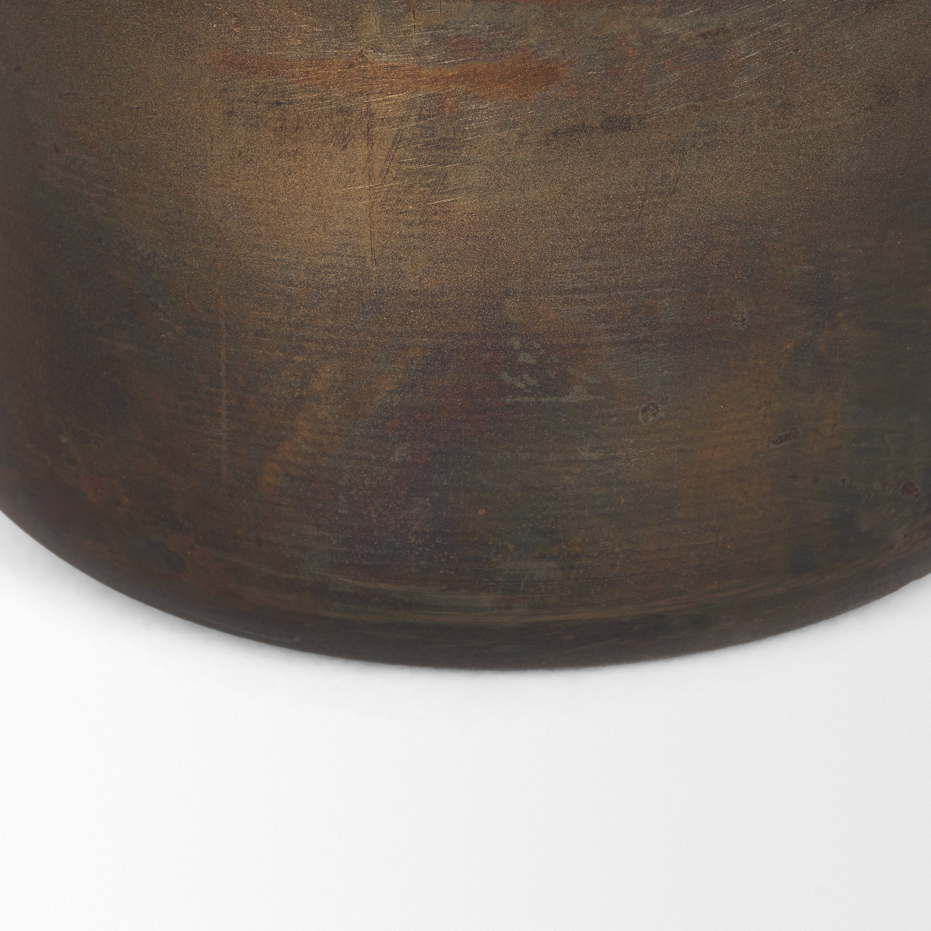 Daya Medium Antiqued Gold Metal Vase - Central Designs