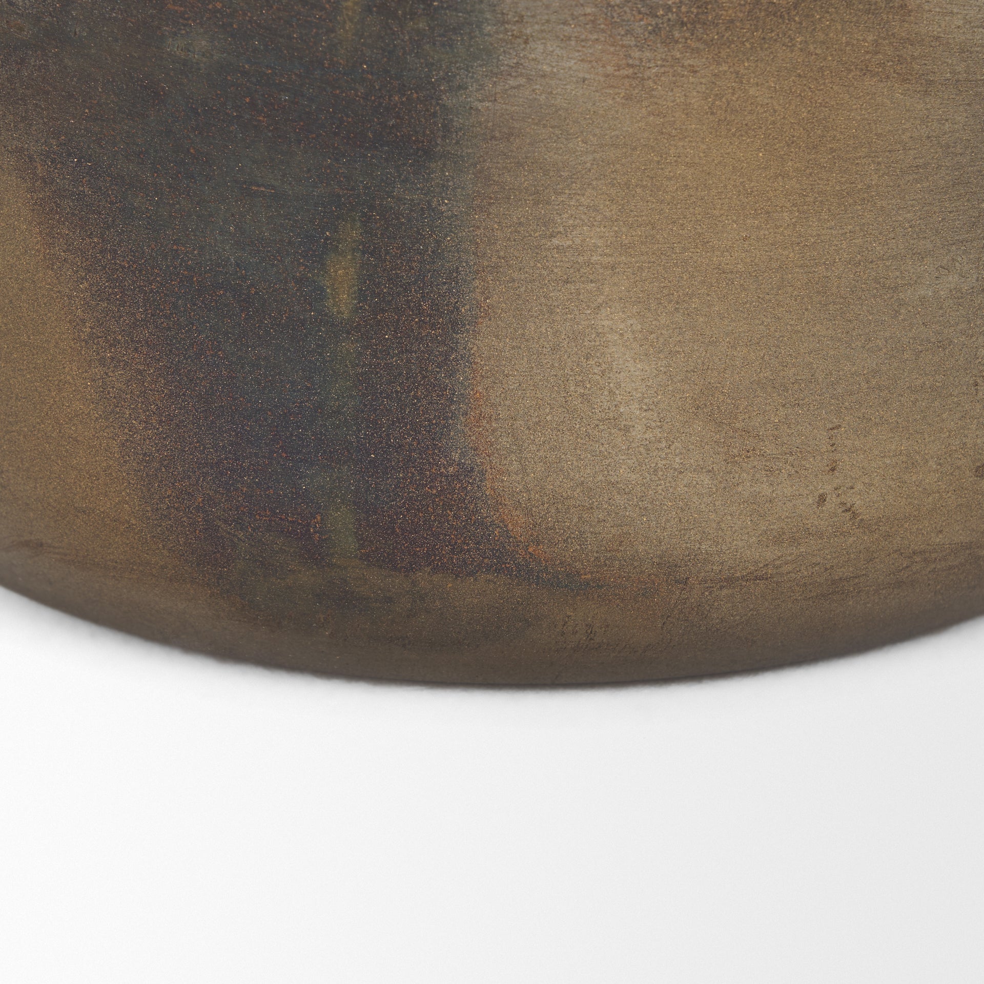 Daya Short Antiqued Gold Metal Vase - Central Designs