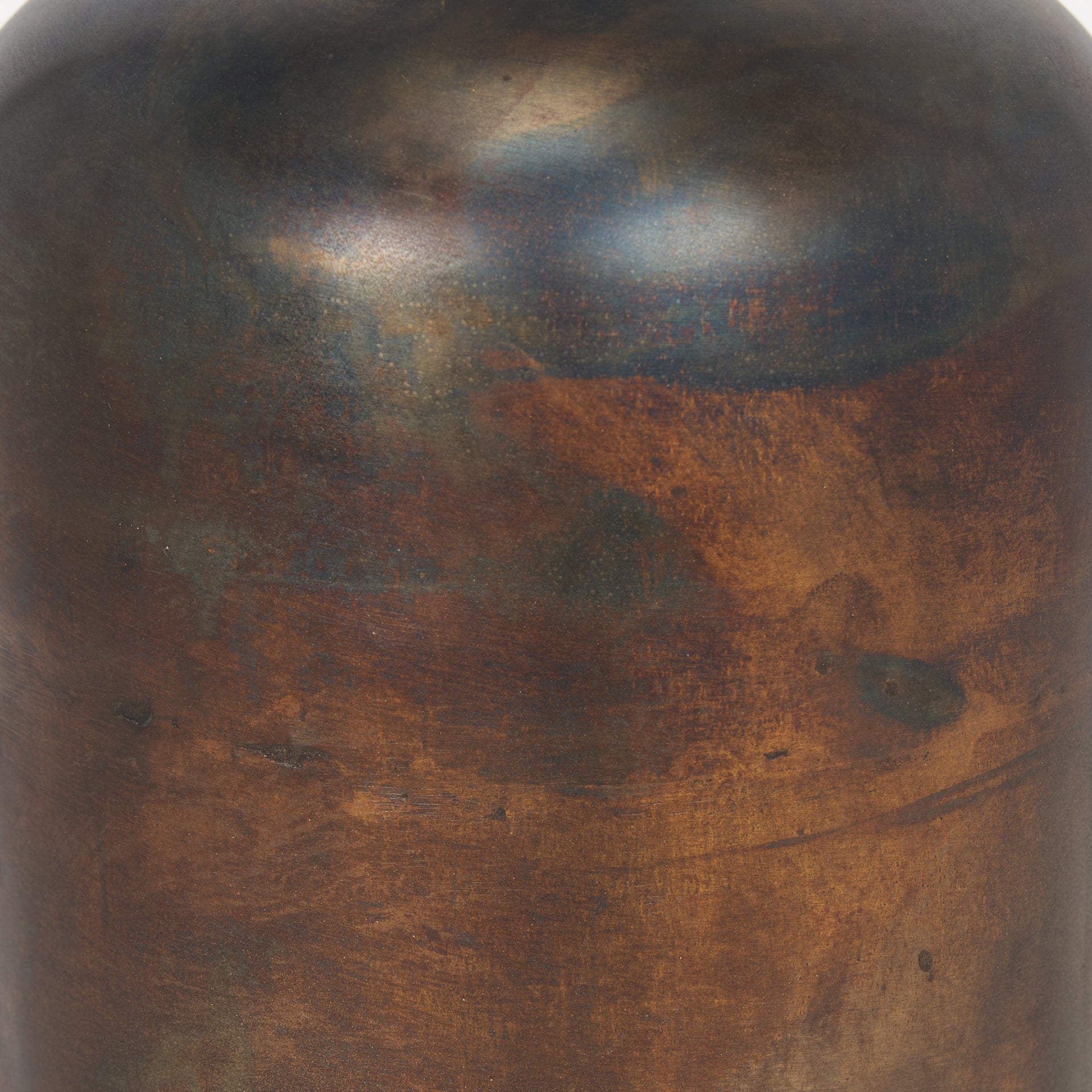 Daya Tall Antiqued Gold Metal Vase - Central Designs