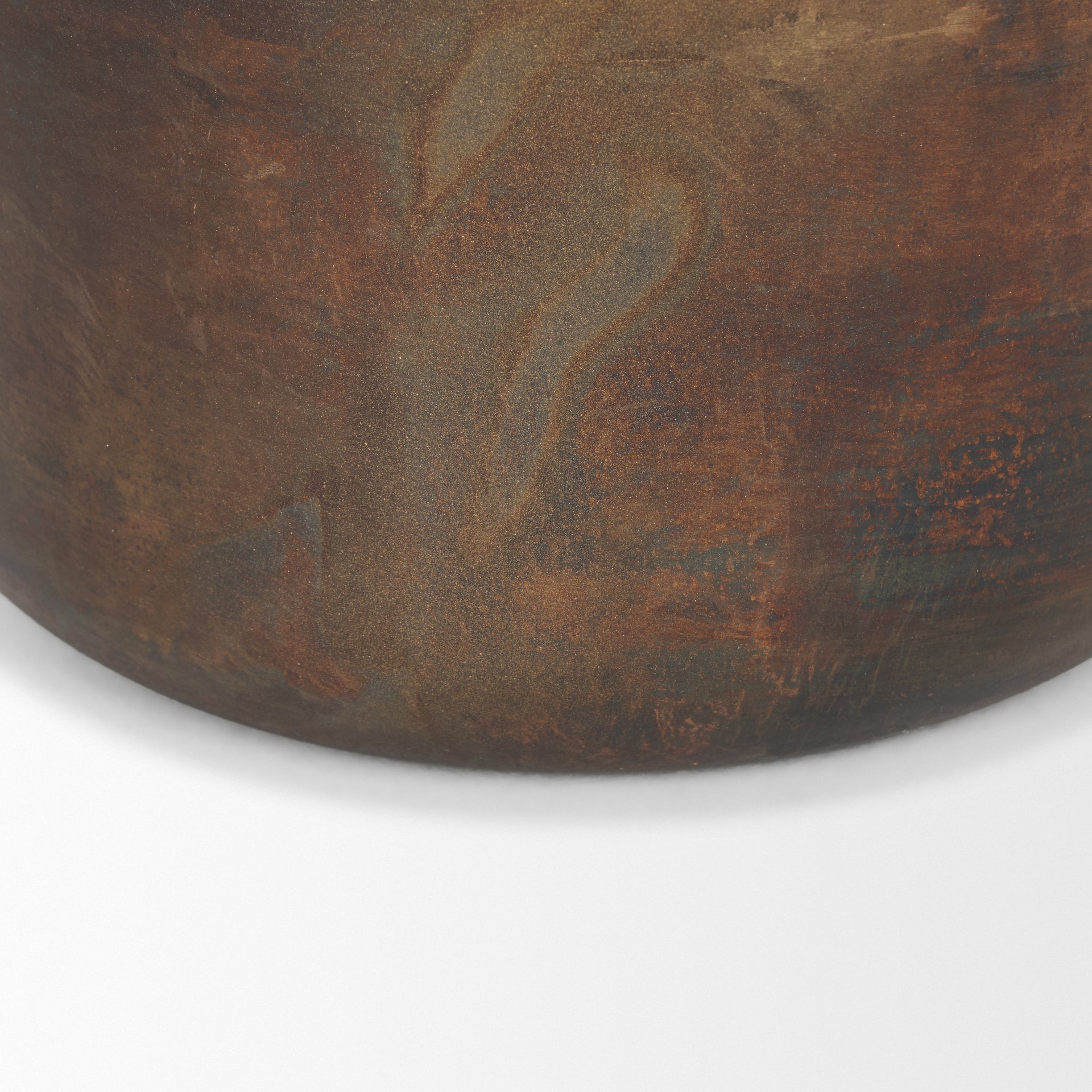Daya Tall Antiqued Gold Metal Vase - Central Designs