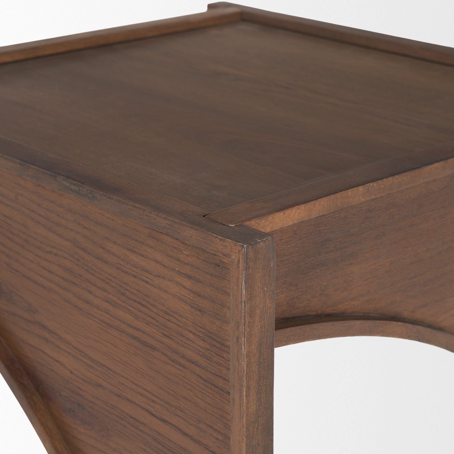 Laraya Medium Brown Wood w/ Arches End Table - Central Designs