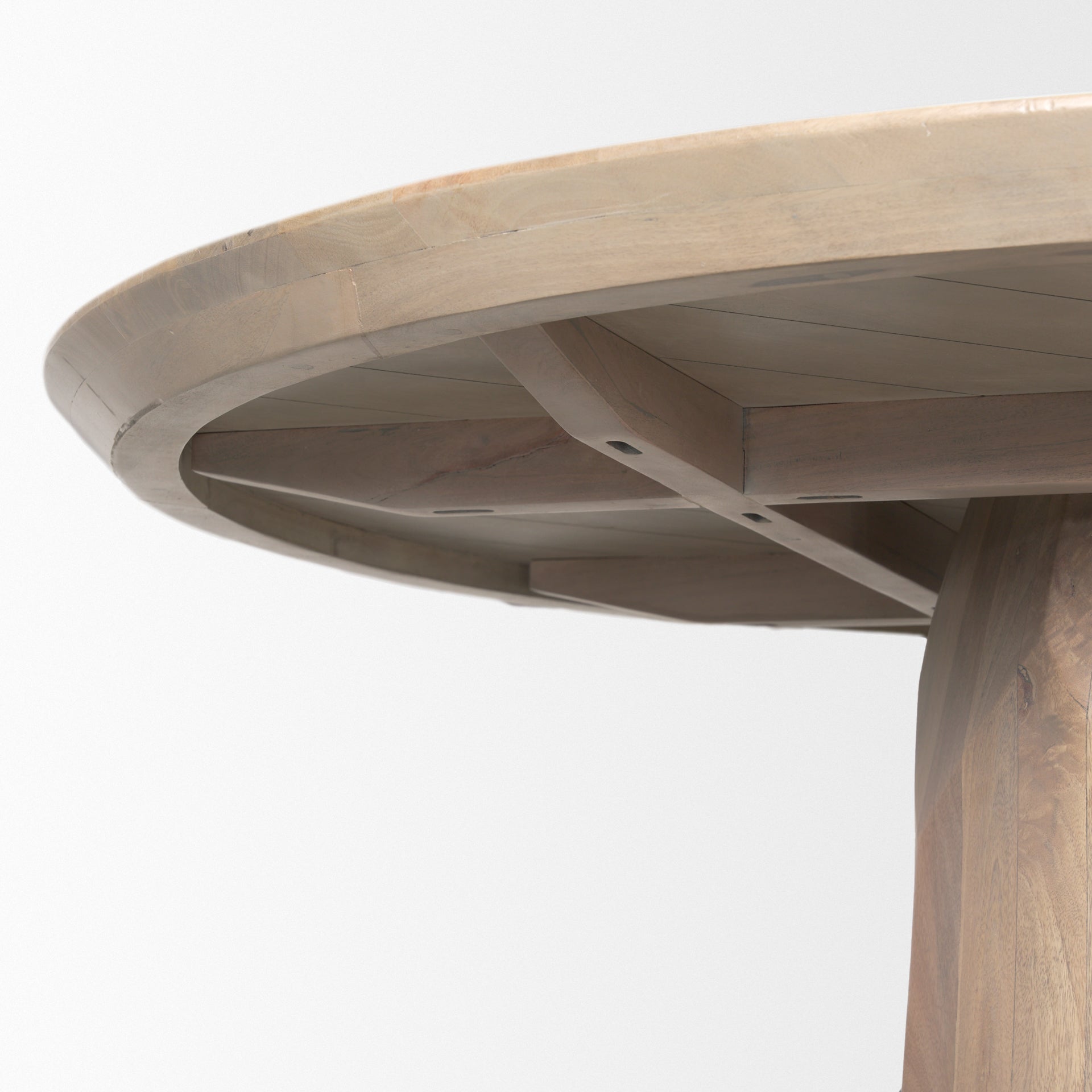 Fitzgerald 60" Light Brown Wood Dining Table - Central Designs