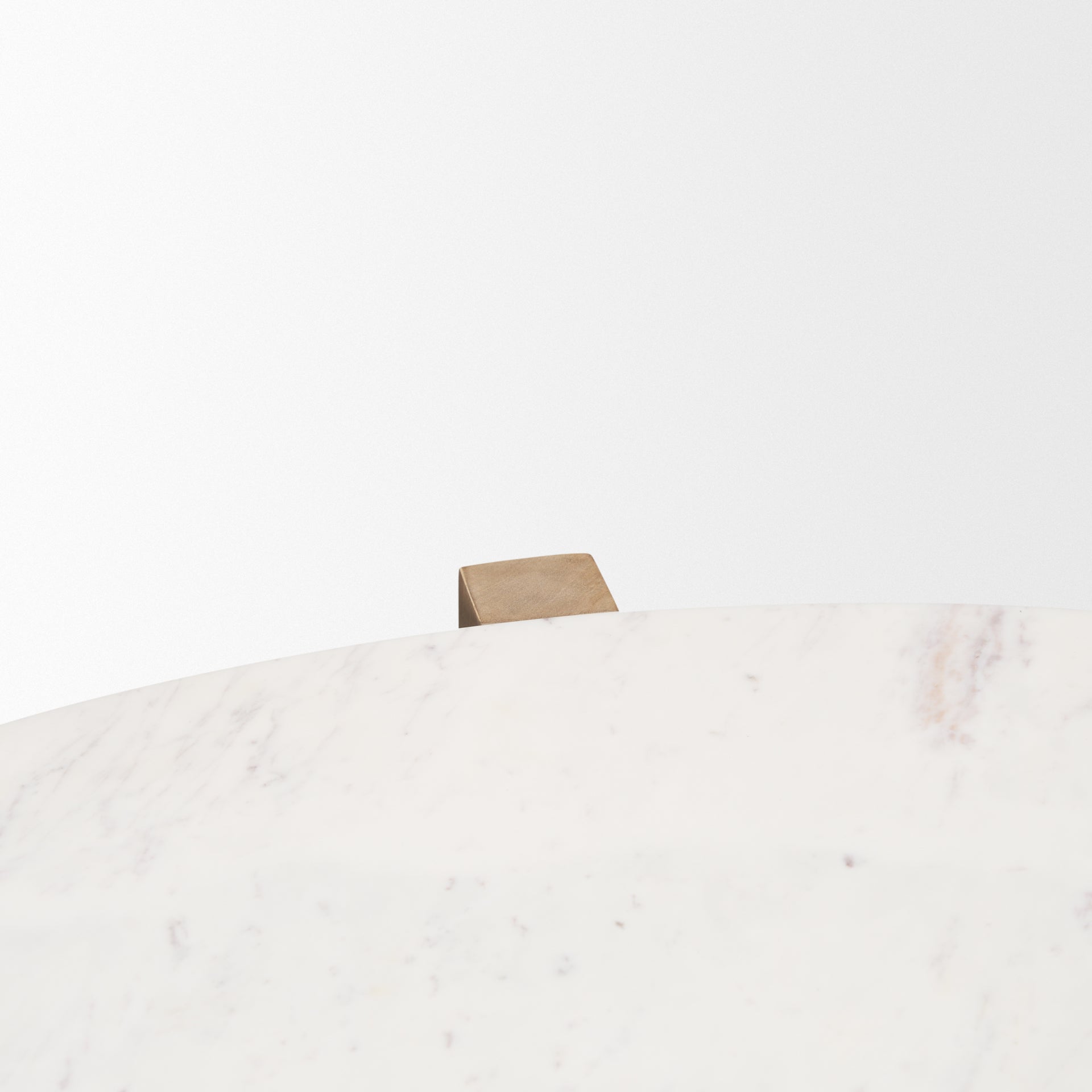 Bianca Light Brown Wood w/ Round Marble Top Coffee Table - Central Designs