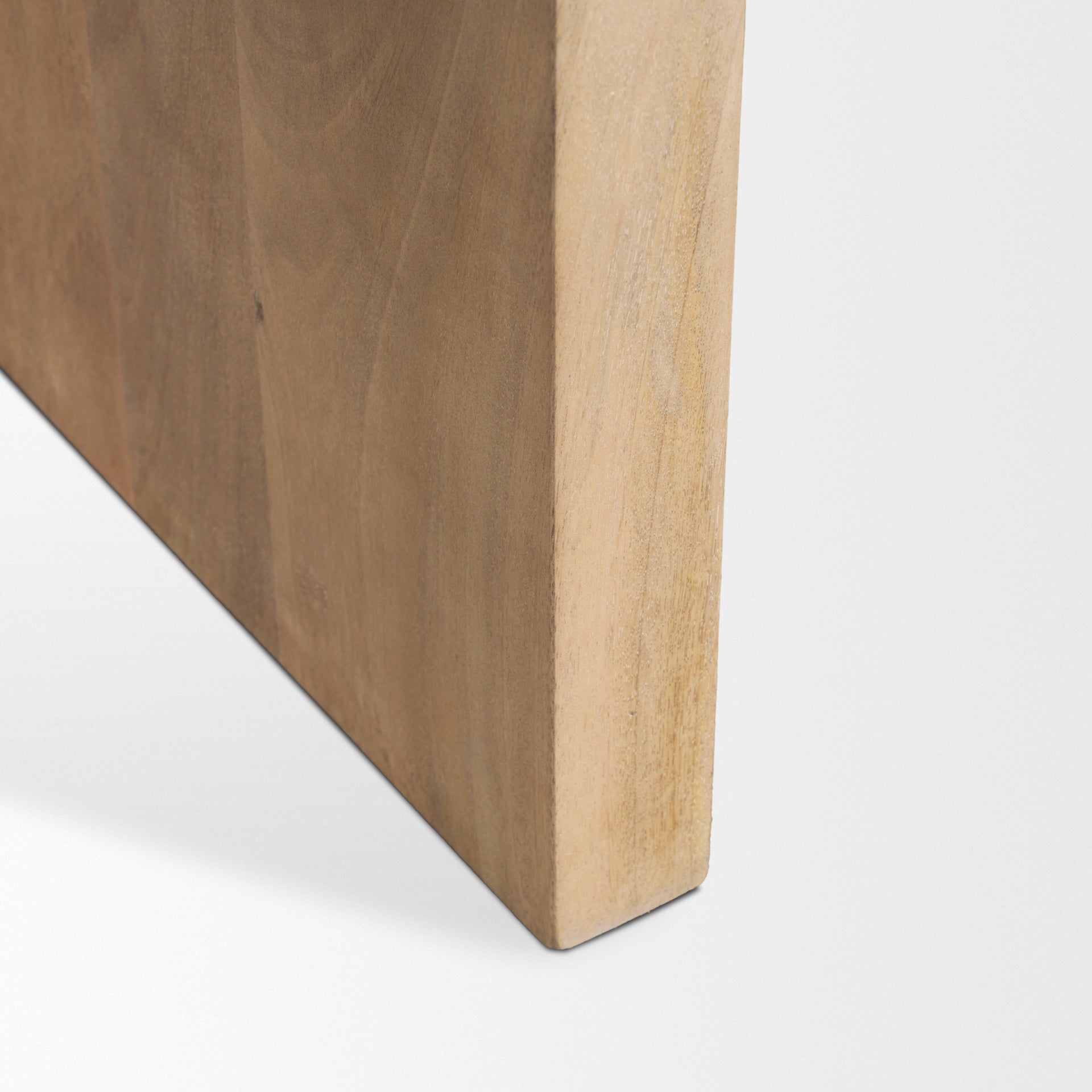 Bianca Light Brown Wood w/ Round Marble Top Coffee Table - Central Designs