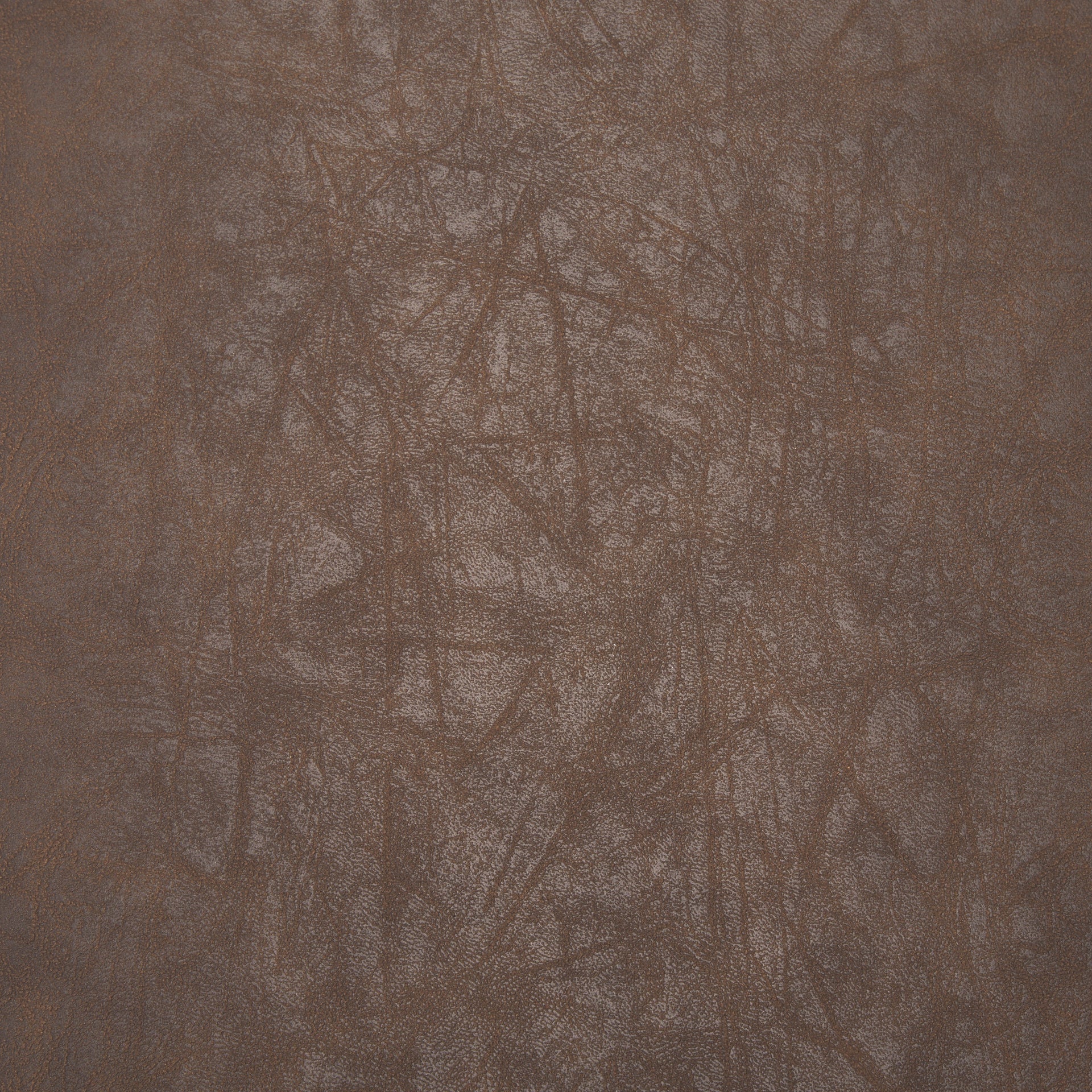 Parker Muted Brown Faux Leather w/ Black Metal Dining Chair - Central Designs