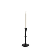 Qwin Matte Black Cast Aluminum Short Candle Holder - Central Designs