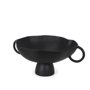 Radka Large Matte Black Metal Decorative Bowl