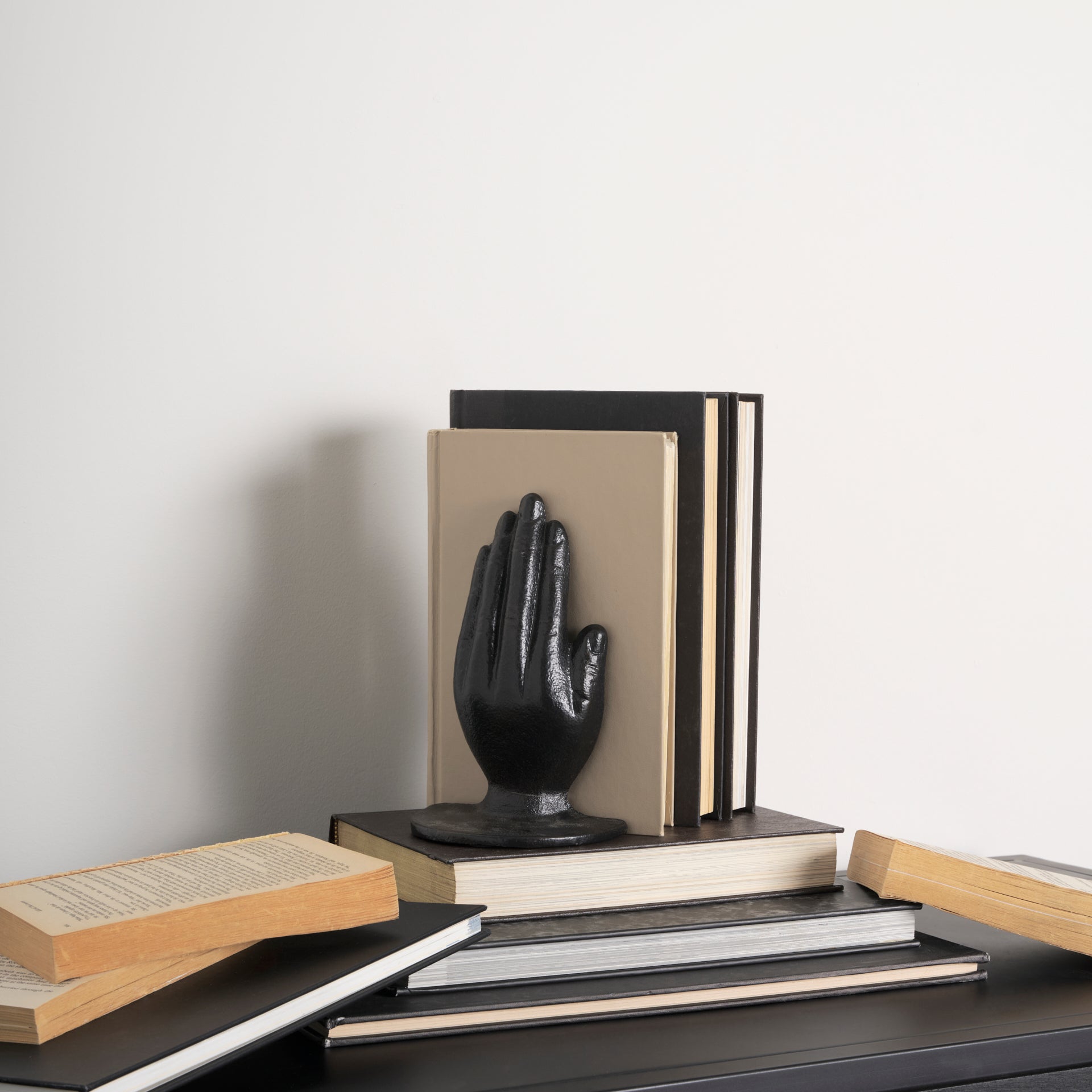 Praying Hands Bronze Cast Iron Book Ends - Central Designs