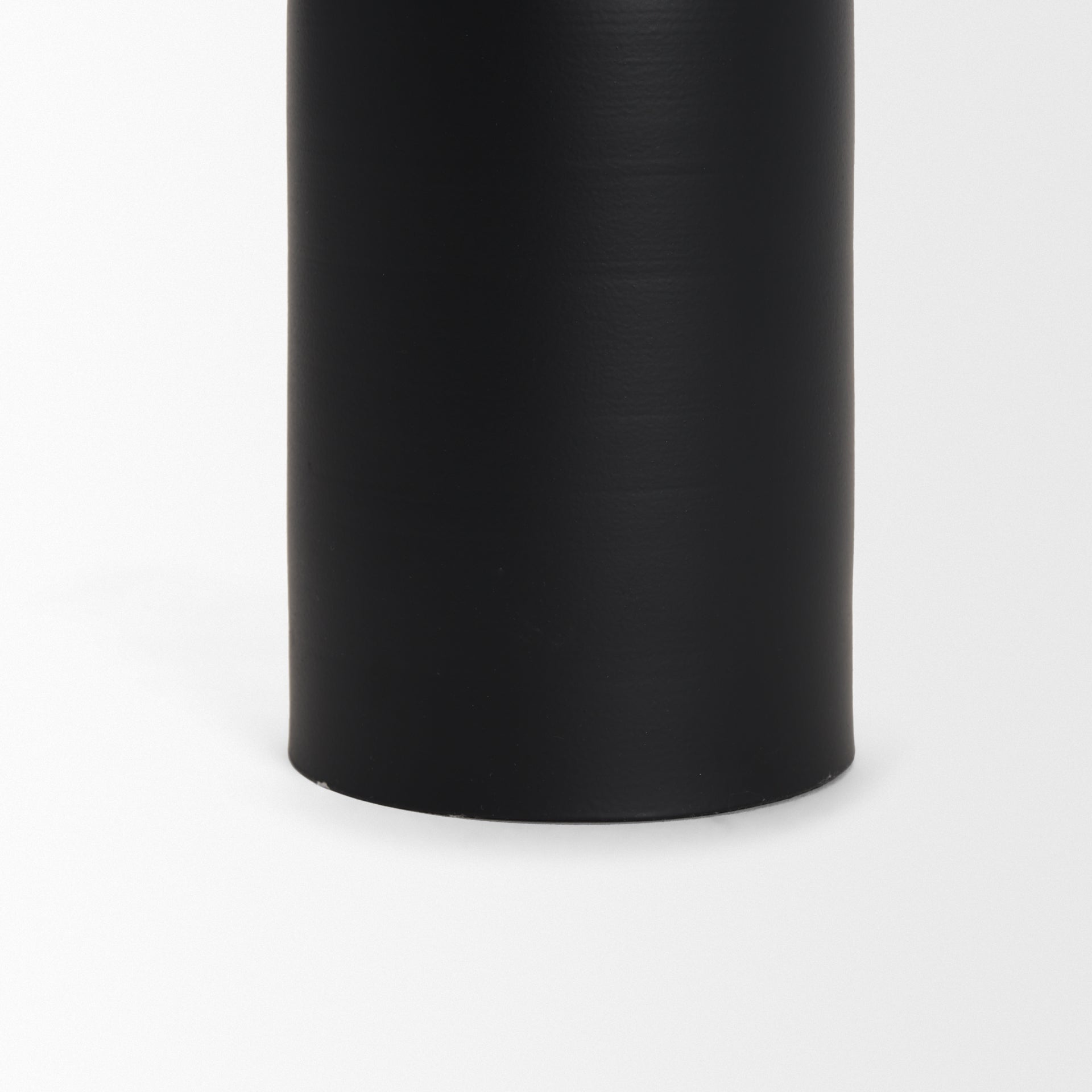 Qamra Tall Black Metal Pillar Candle Holder - Central Designs