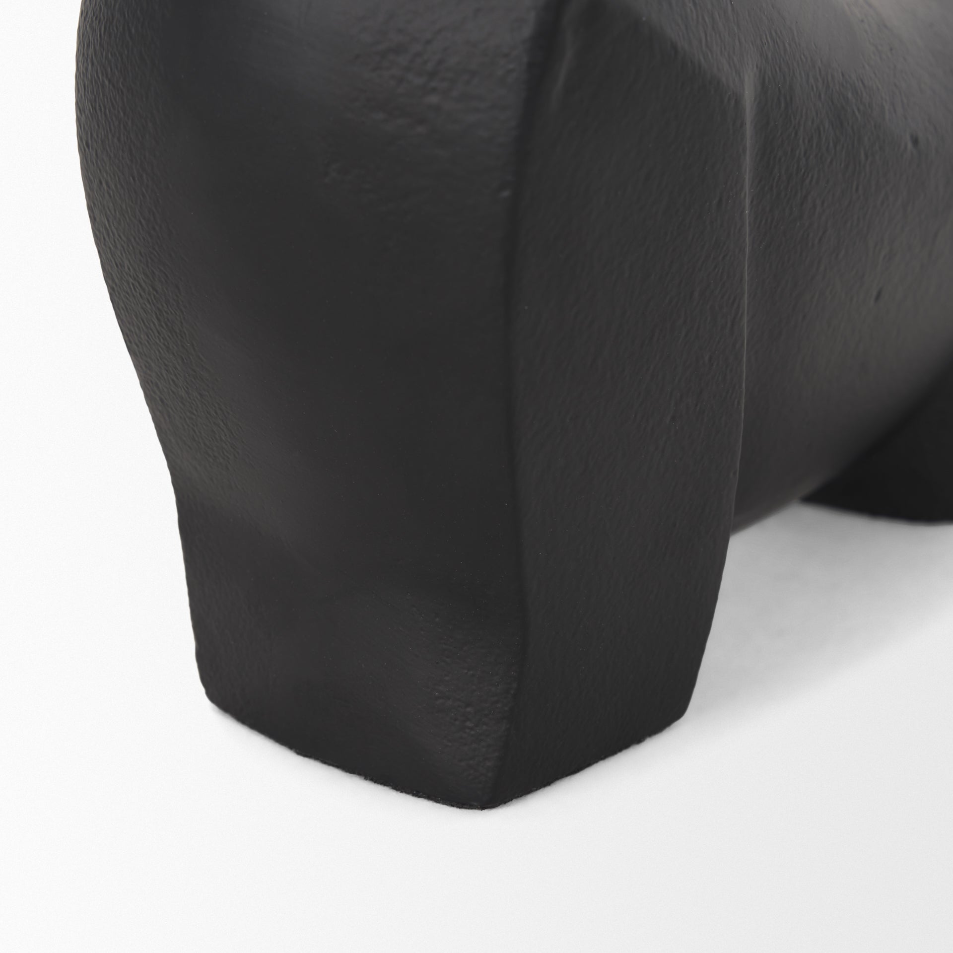 Radu Small Matte Black Metal Bull Decorative Object - Central Designs