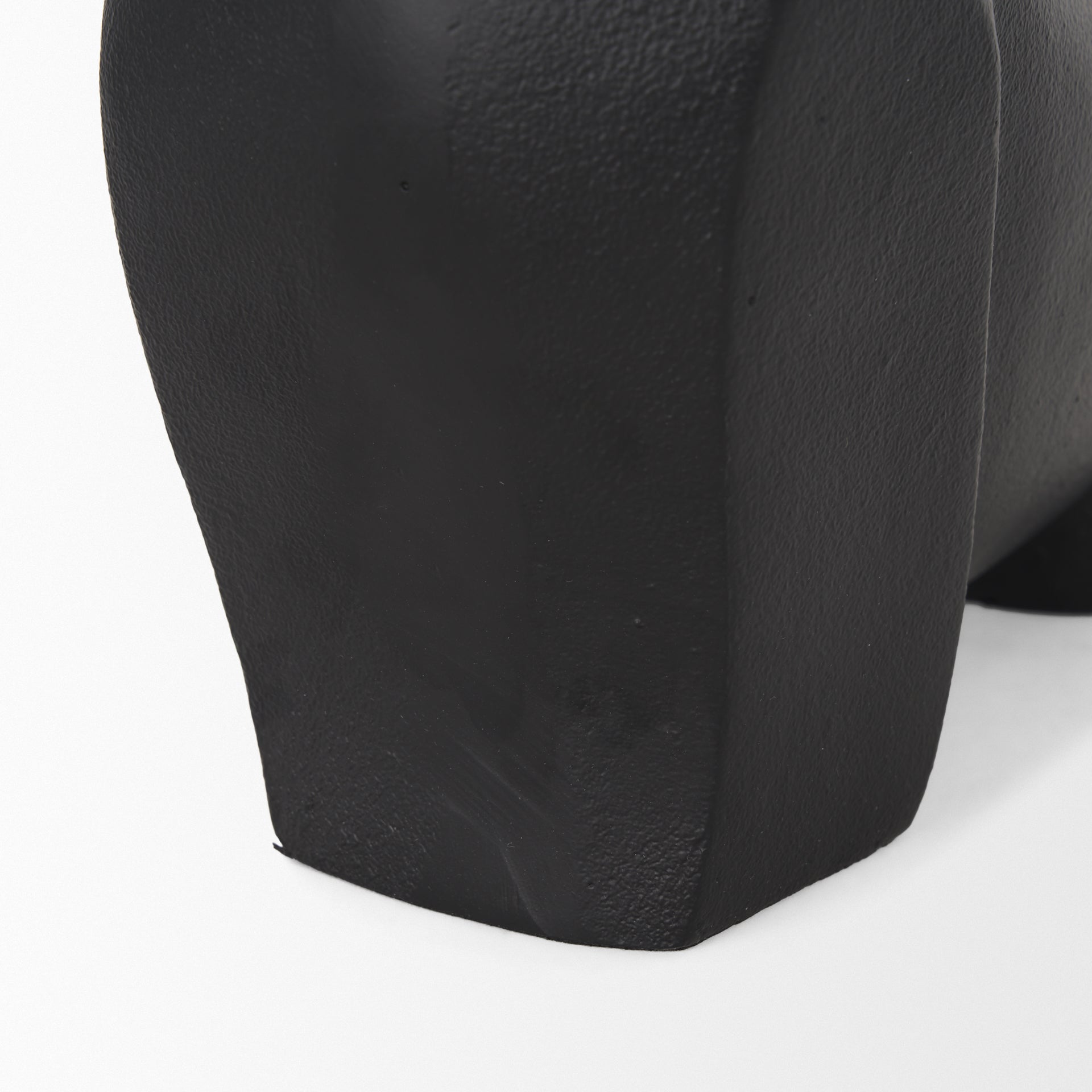Radu Large Matte Black Metal Bull Decorative Object - Central Designs