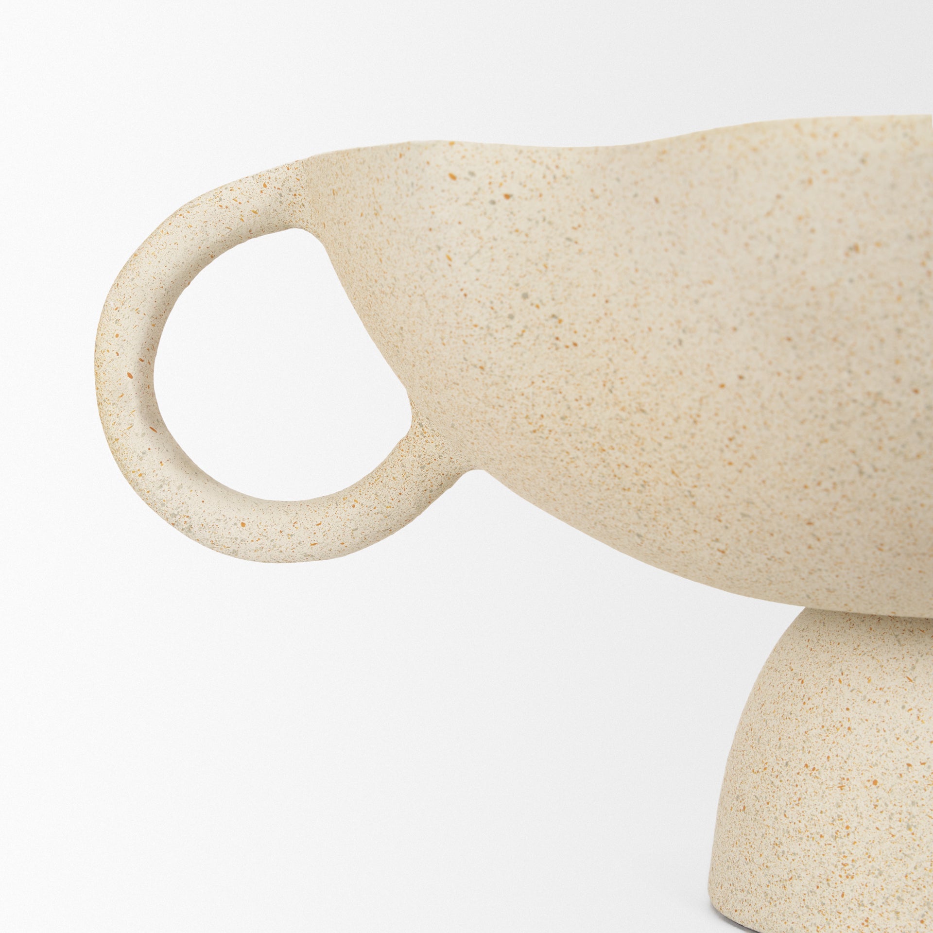 Radka Beige Textured Small Metal Decorative Bowl