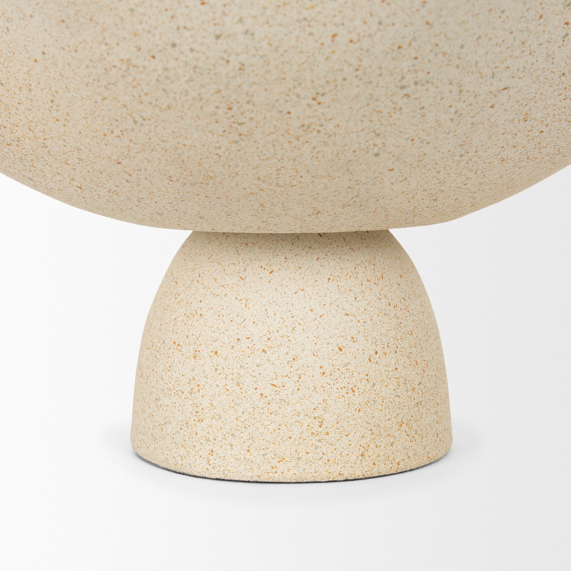 Radka Beige Textured Small Metal Decorative Bowl