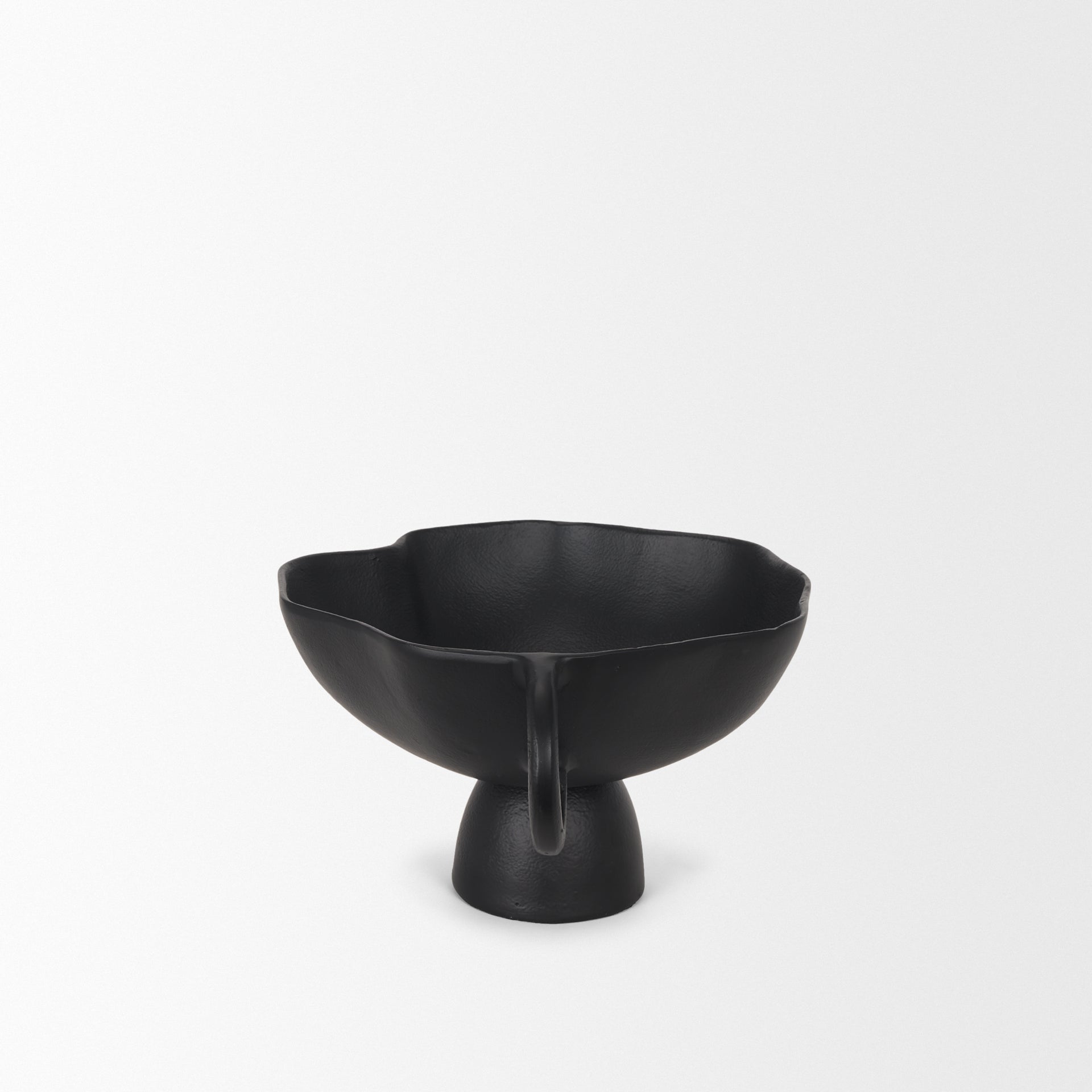 Radka Small Matte Black Metal Decorative Bowl - Central Designs