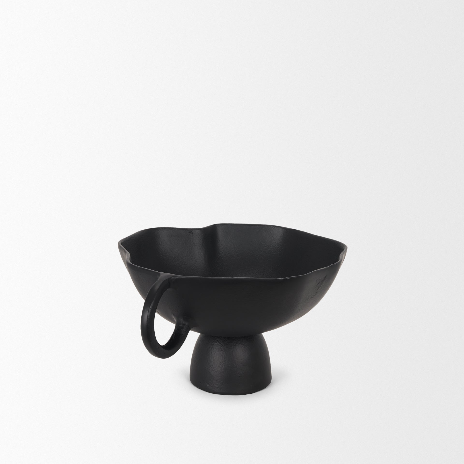 Radka Small Matte Black Metal Decorative Bowl - Central Designs