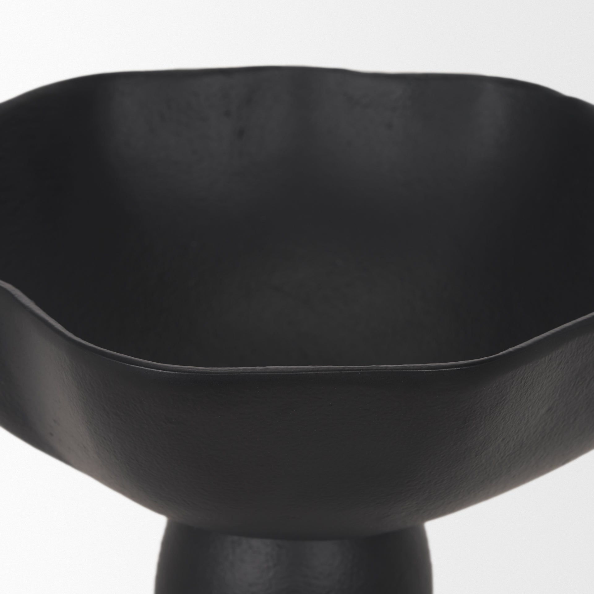 Radka Small Matte Black Metal Decorative Bowl - Central Designs