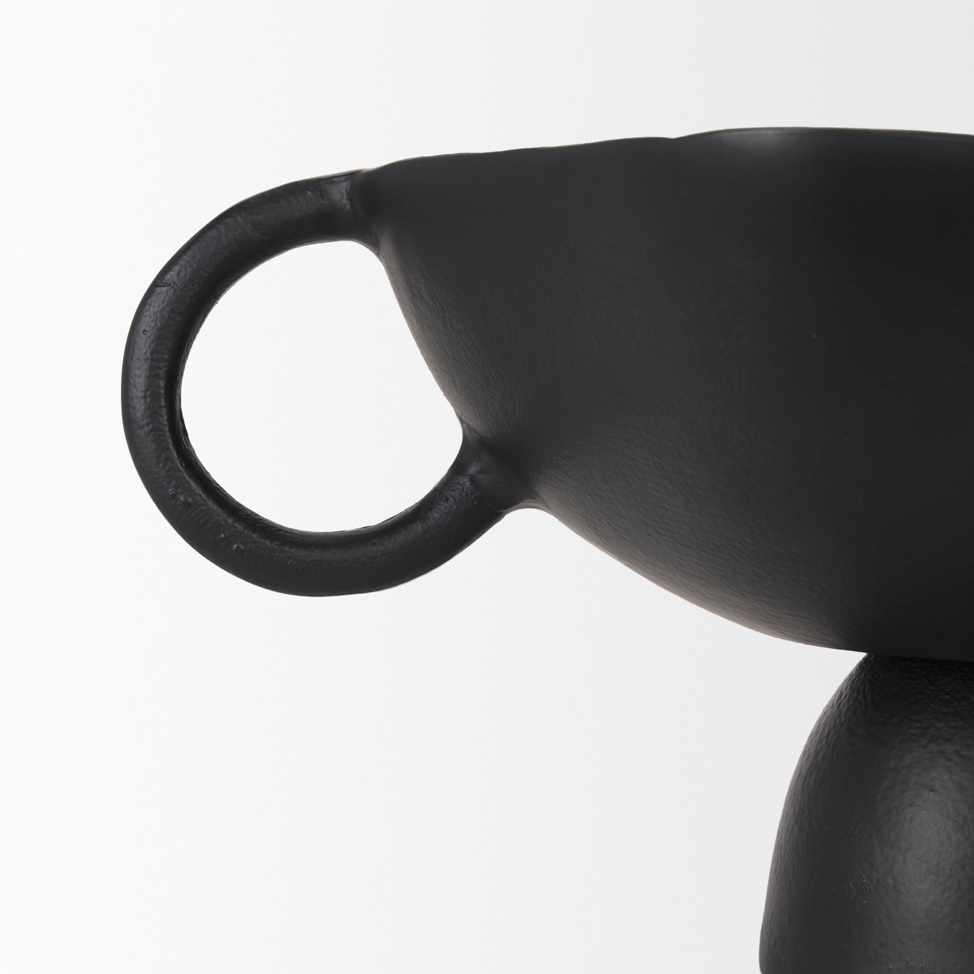 Radka Small Matte Black Metal Decorative Bowl - Central Designs