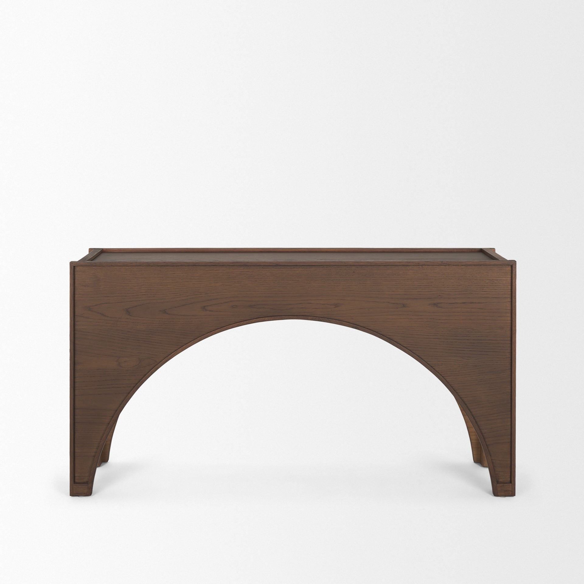 Laraya Dark Brown Wood Arched Console Table - Central Designs