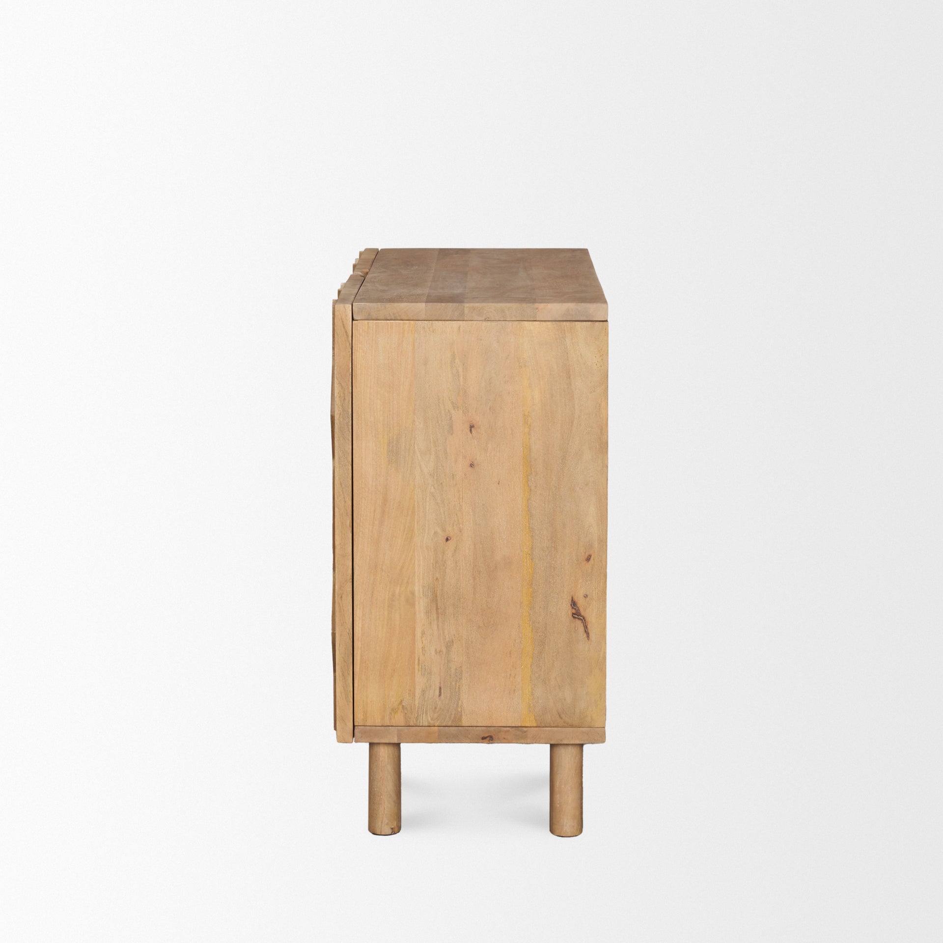 Heera Light Brown Diamond Motif w/ Shelf Accent Cabinet - Central Designs