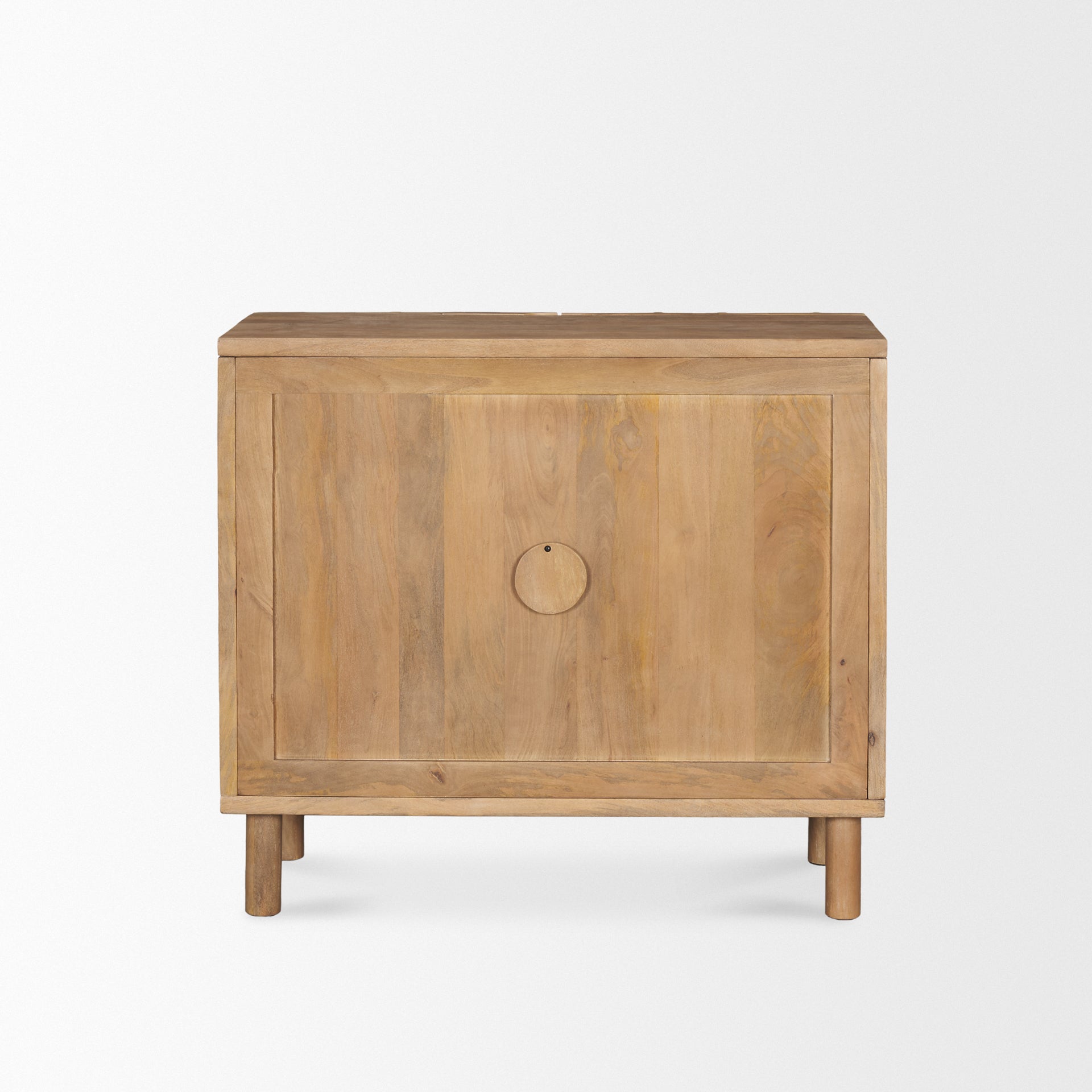 Heera Light Brown Diamond Motif w/ Shelf Accent Cabinet - Central Designs