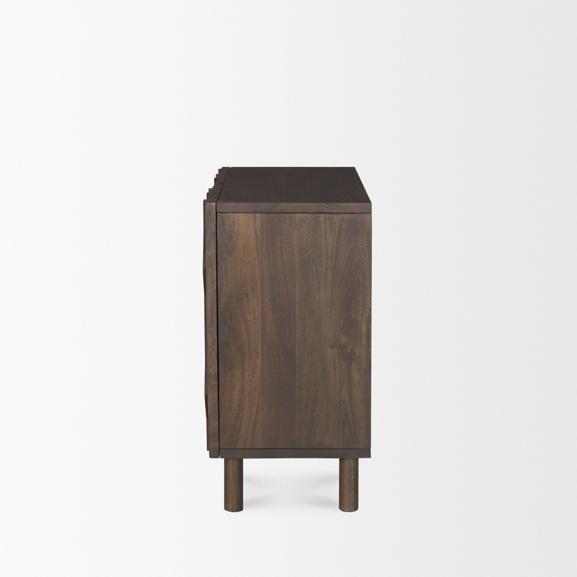 Heera Dark Brown Diamond Motif w/ Shelf Accent Cabinet - Central Designs