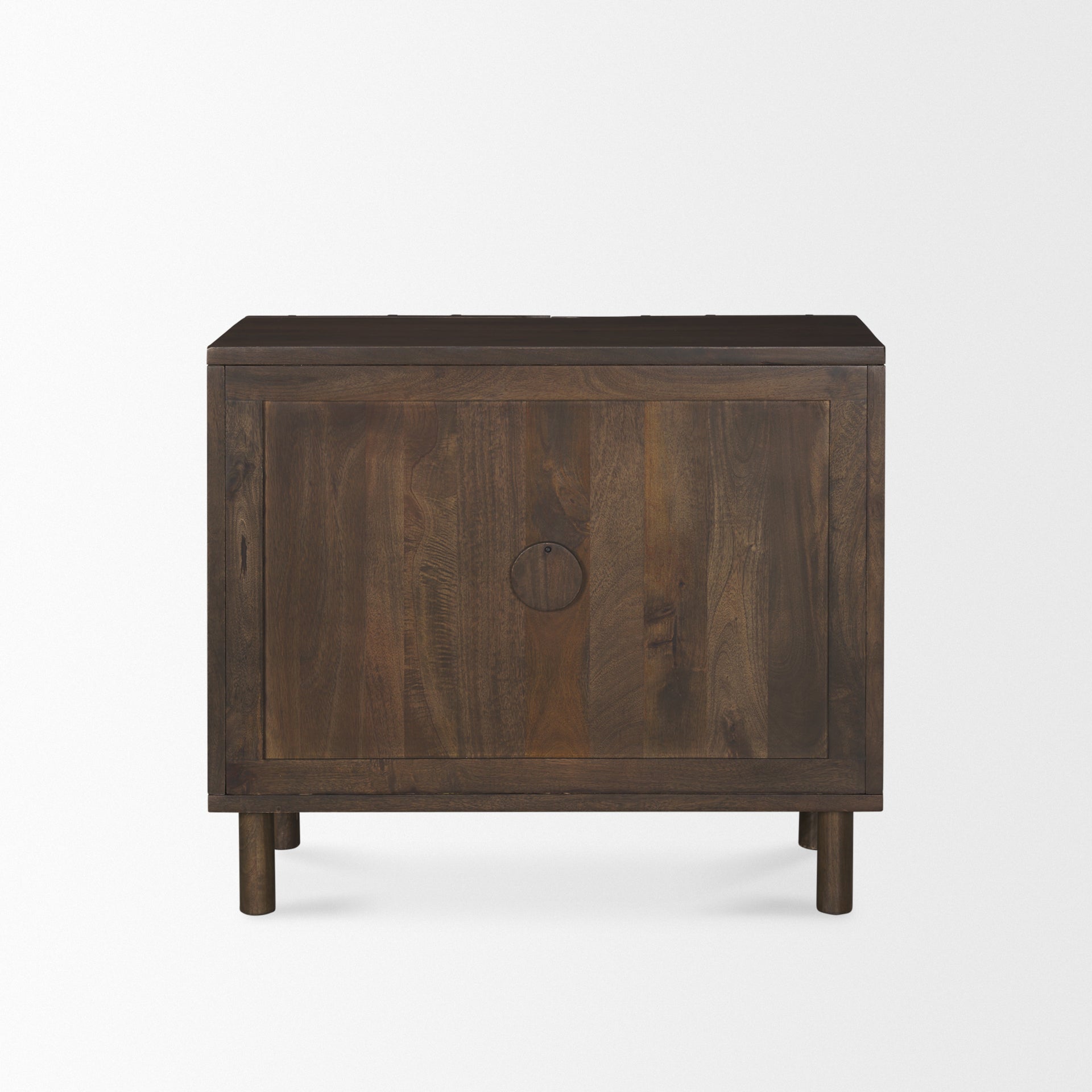 Heera Dark Brown Diamond Motif w/ Shelf Accent Cabinet - Central Designs
