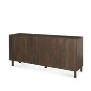 Heera Dark Brown Diamond Motif w/ Shelf Sideboard - Central Designs