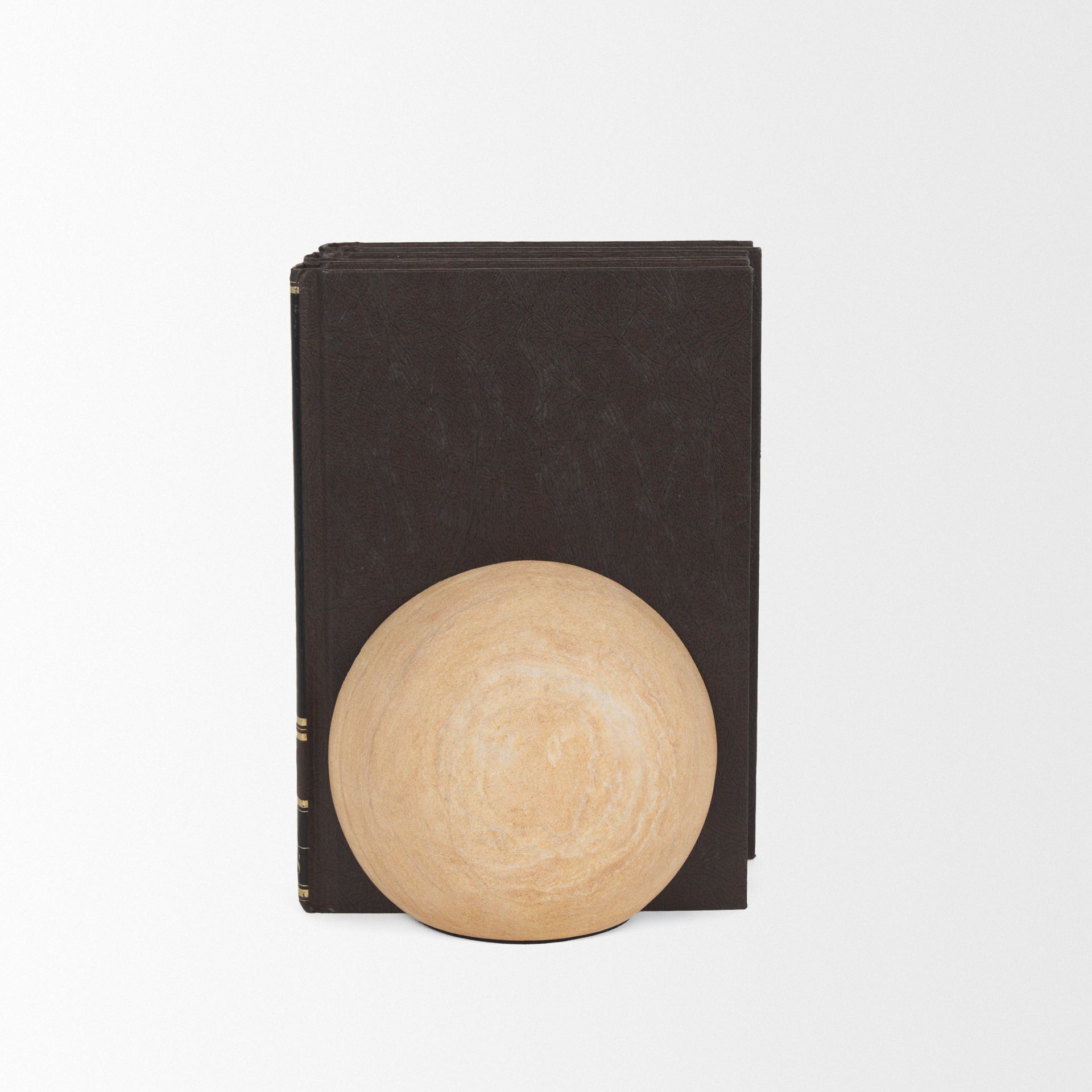 Rahmi Sandstone Orb Bookends - Central Designs