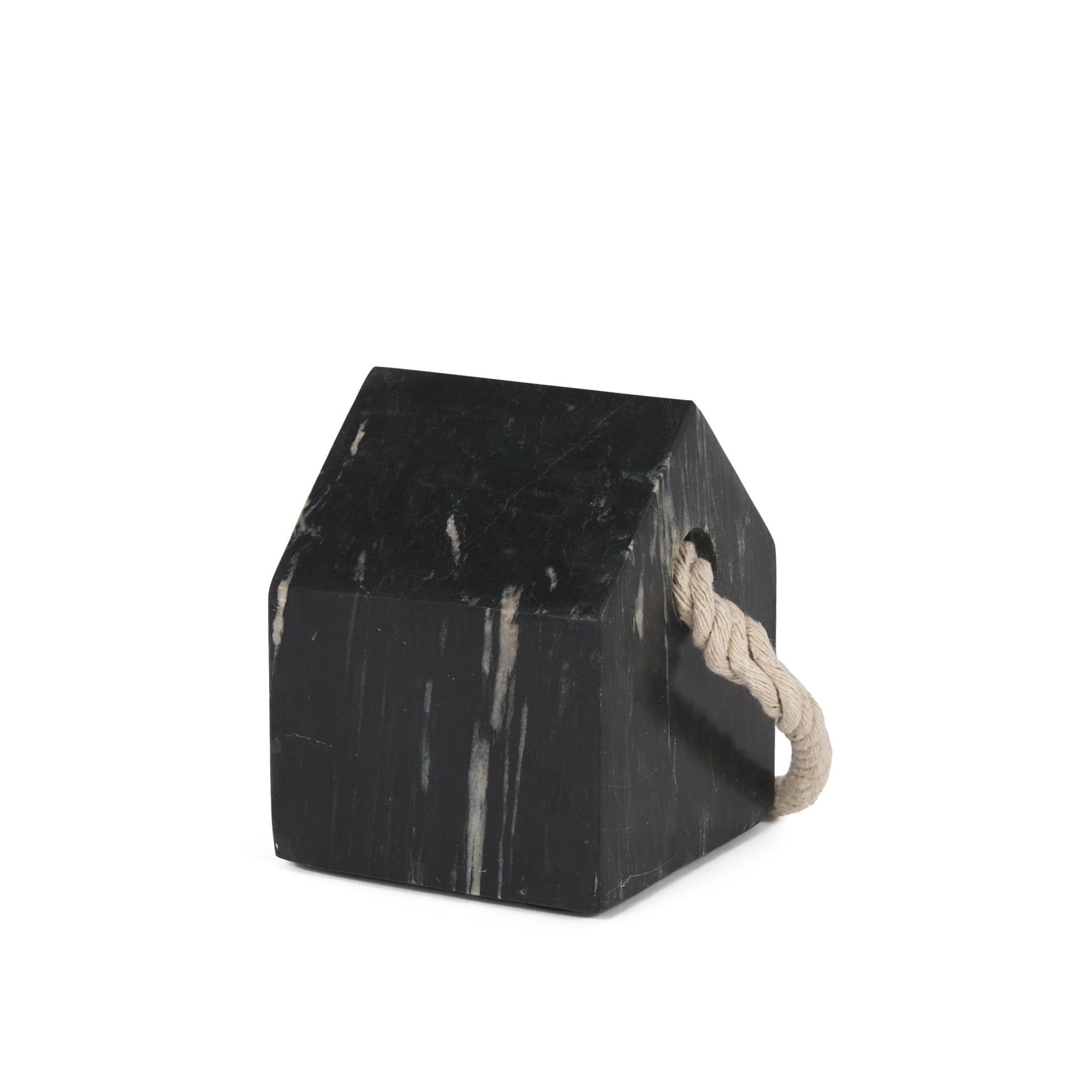 Raena Black Marble House Door Stopper - Central Designs