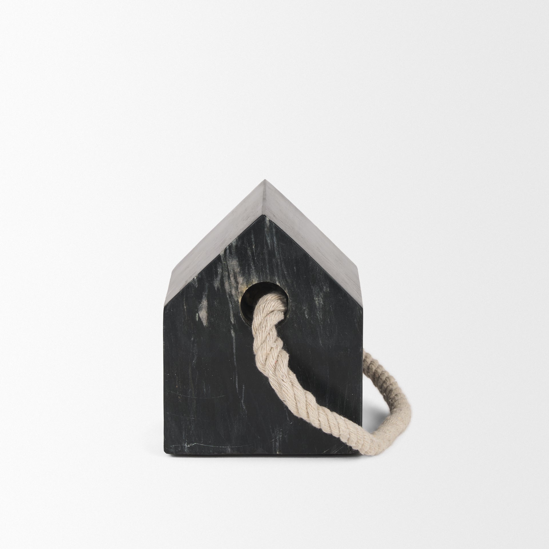 Raena Black Marble House Door Stopper - Central Designs