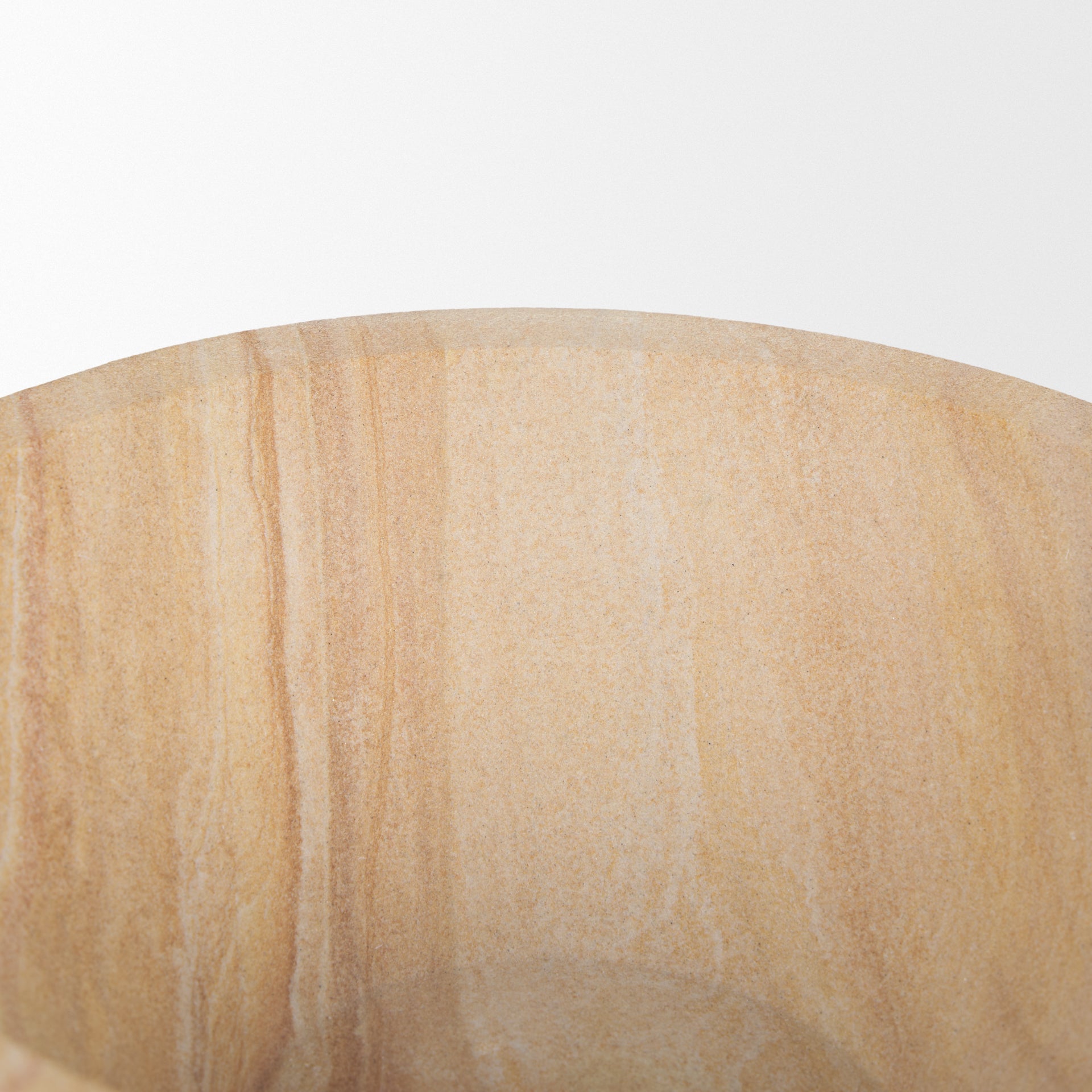 Ramira Beige Sandstone Decorative Pedestal Bowl - Central Designs
