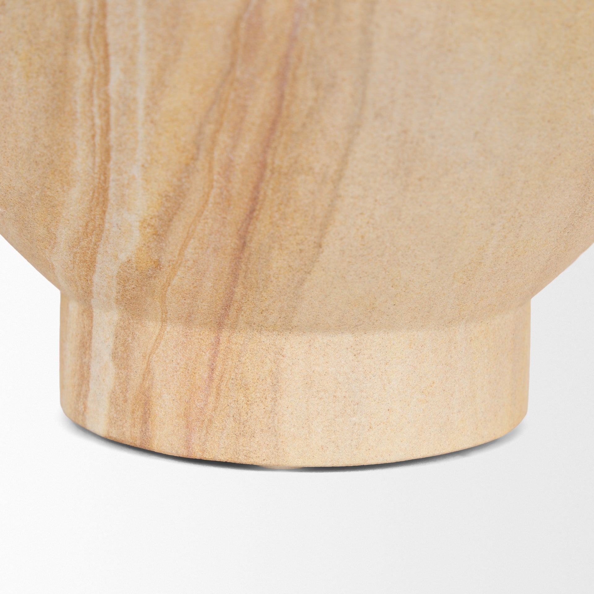 Ramira Beige Sandstone Decorative Pedestal Bowl - Central Designs