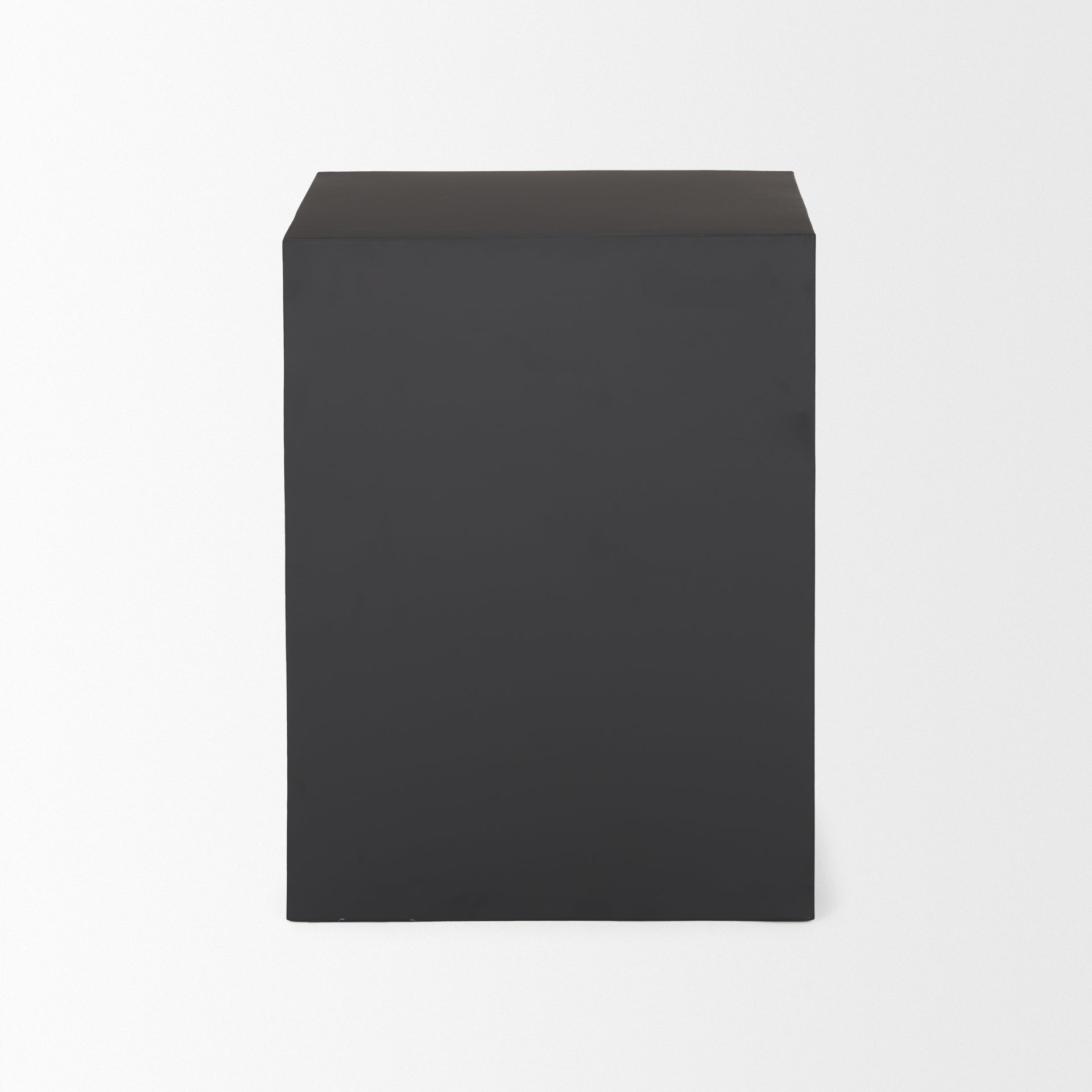 Sobi Matte Black Square Metal Side Table - Central Designs