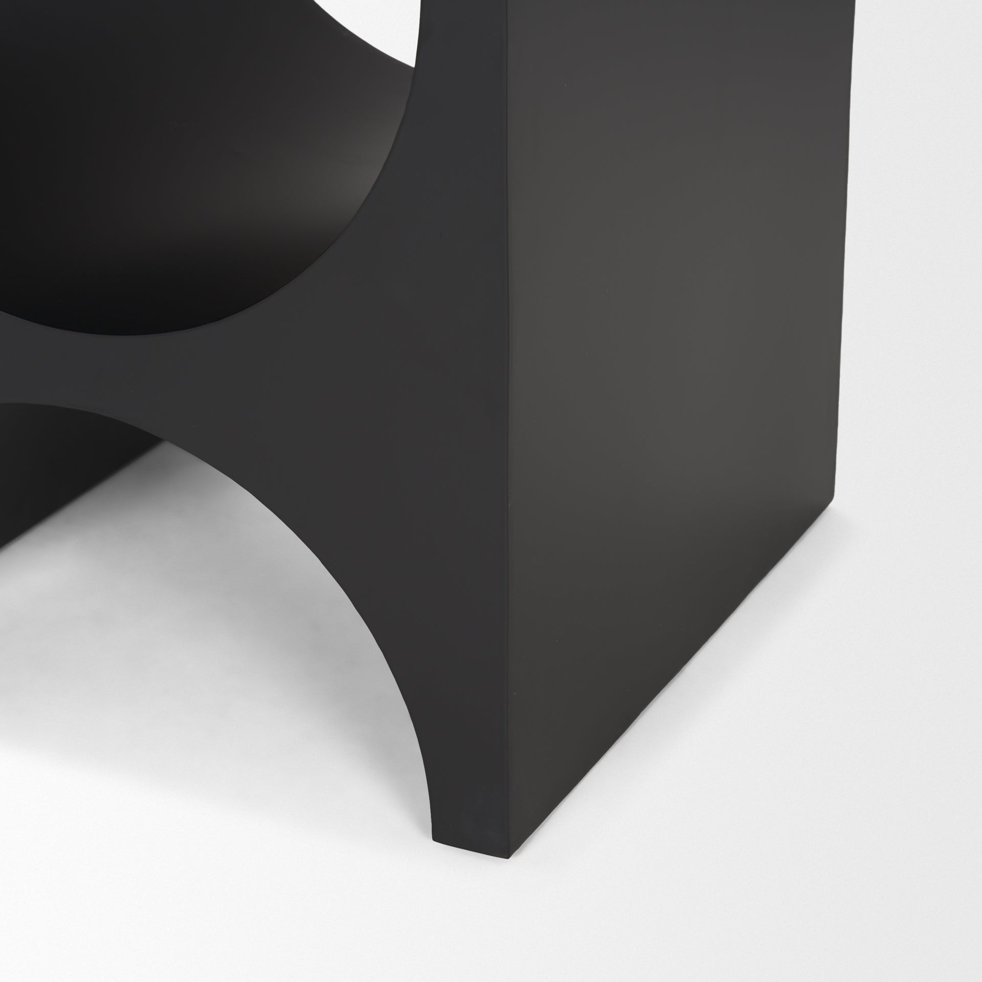 Sobi Matte Black Square Metal Side Table - Central Designs