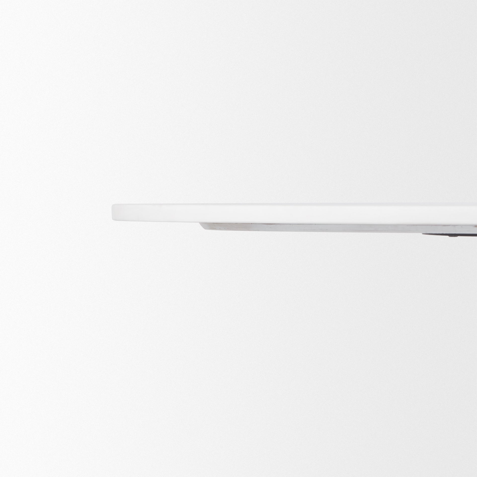 Maxwell 48L x 48W x 30H Round White Marble Top w/ Black Metal and Wood Pedestal Base Dining Table - Central Designs