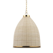 Saliha Cane w/ Brass Metal Pendant Light - Central Designs