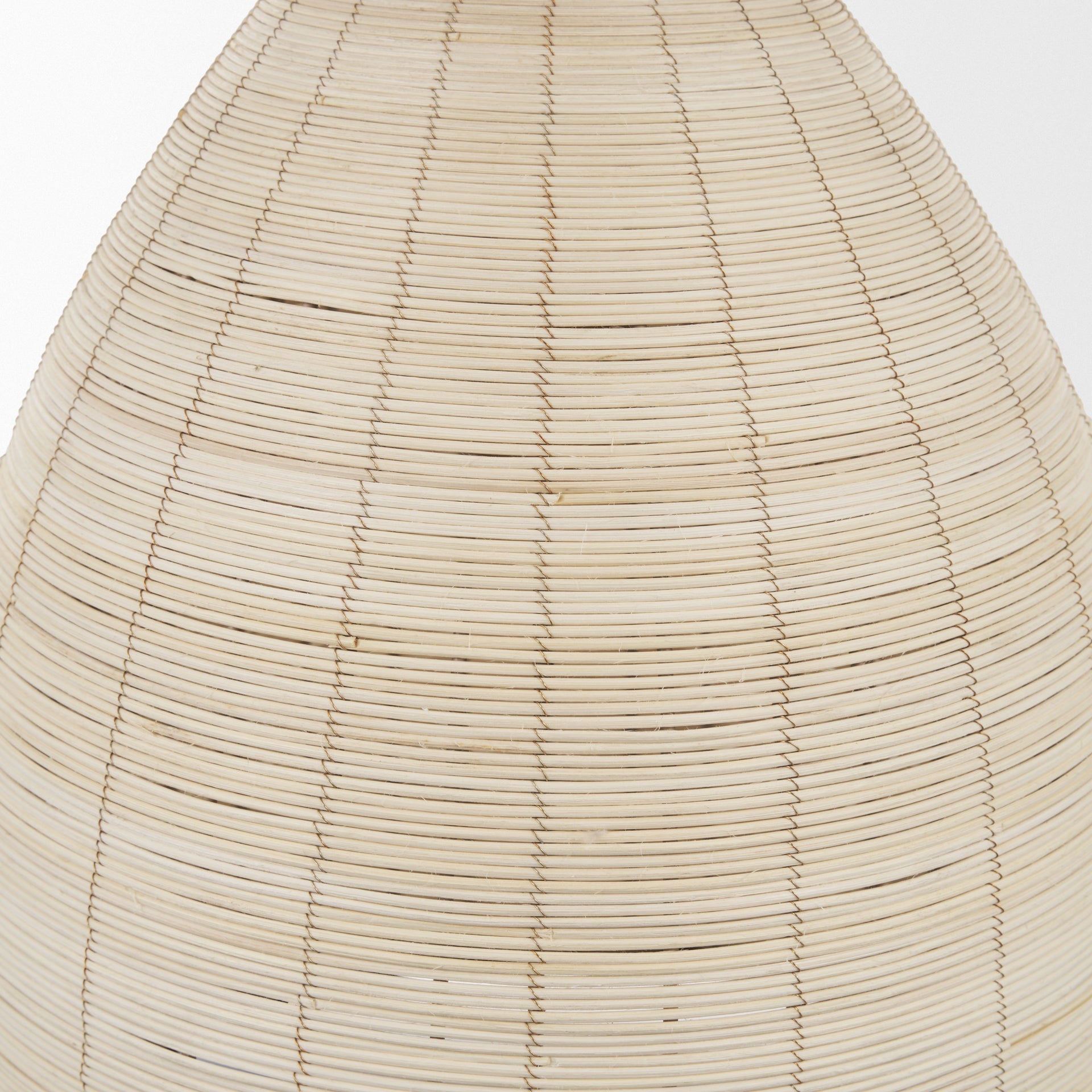 Saliha Cane w/ Brass Metal Pendant Light - Central Designs