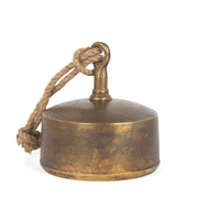 Quincy Large Gold Metal Decorative Bell Object - Central Designs