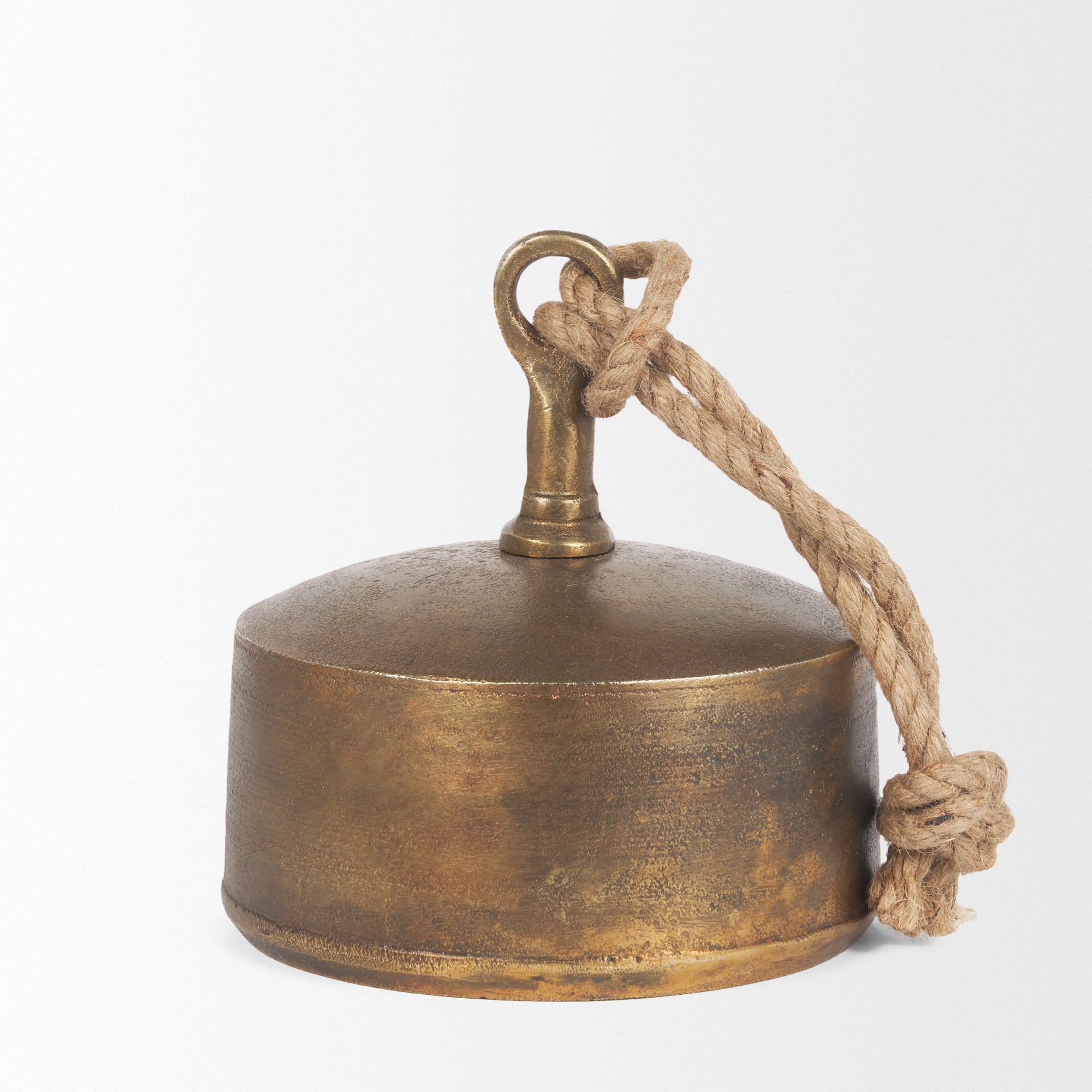 Quincy Large Gold Metal Decorative Bell Object - Central Designs