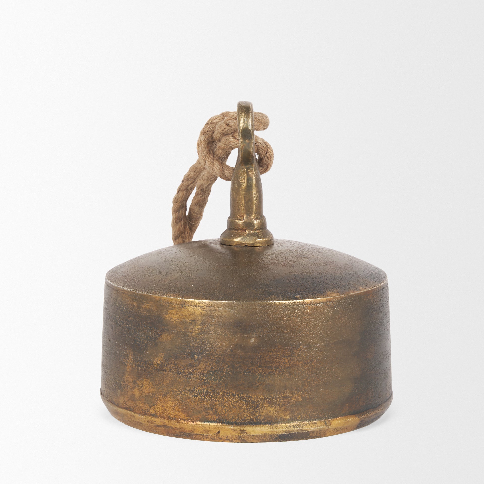 Quincy Large Gold Metal Decorative Bell Object - Central Designs